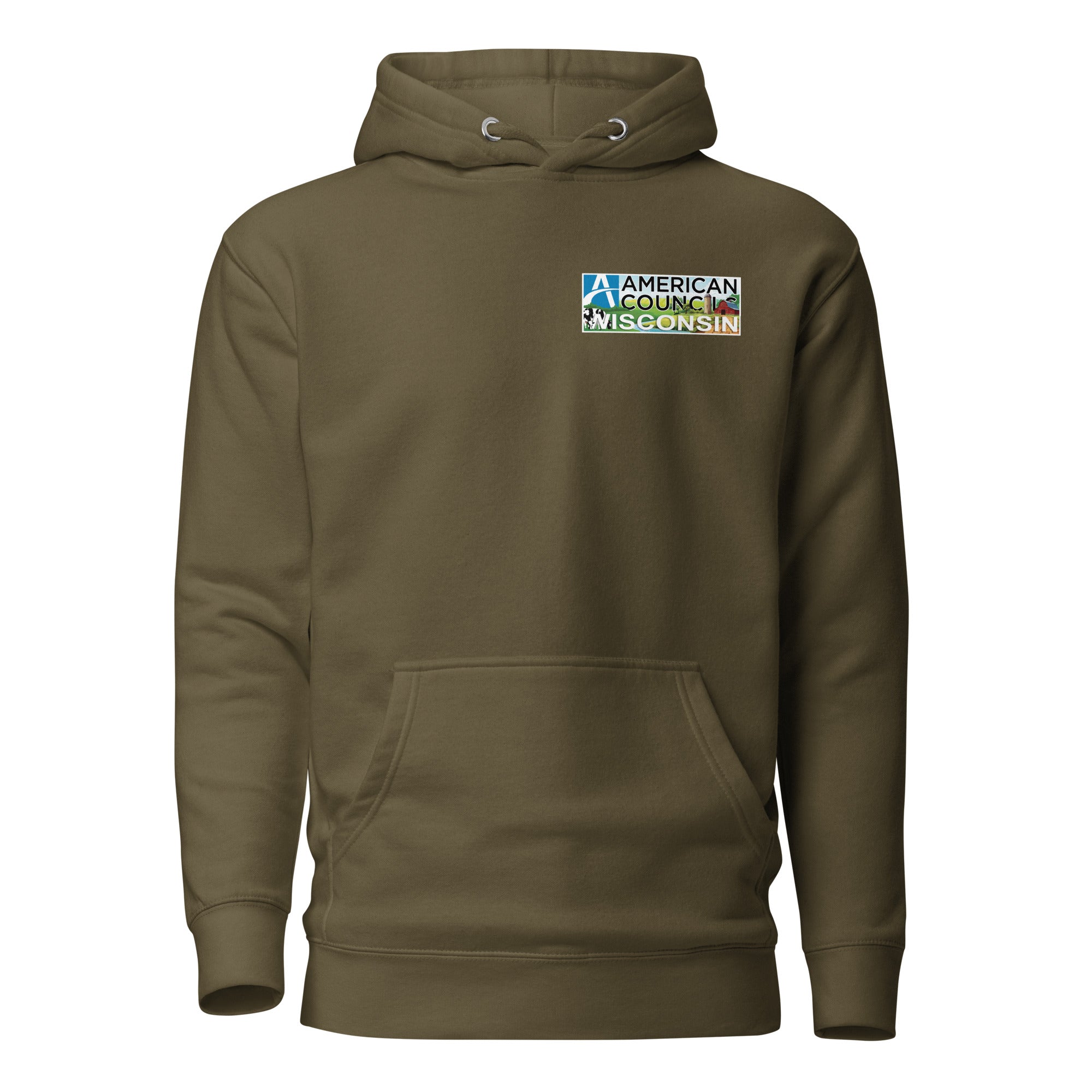 Wisconsin AC Small + Countries Hoodie- Black Lettering