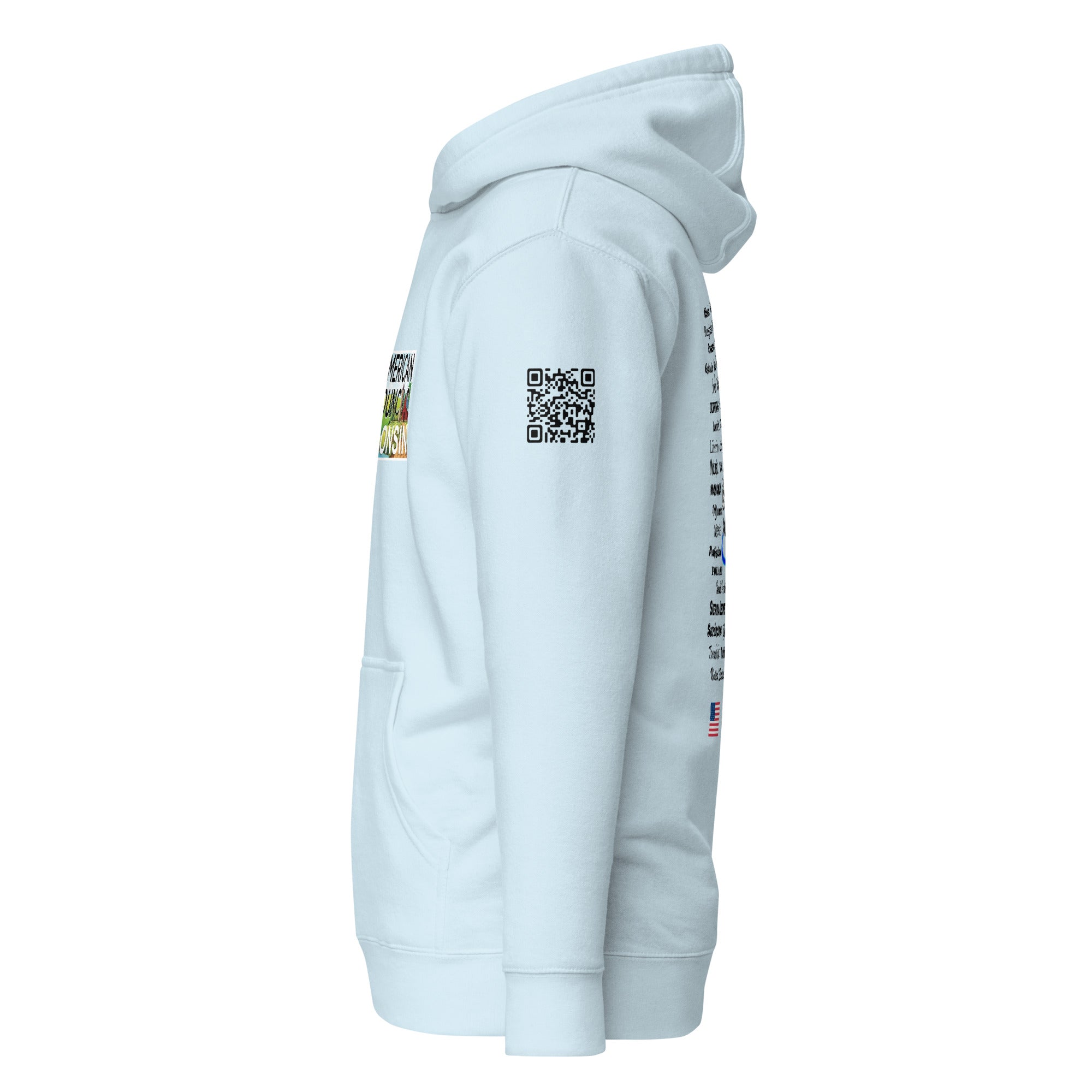 Wisconsin Large- Bulgaria Hoodie - Black Lettering