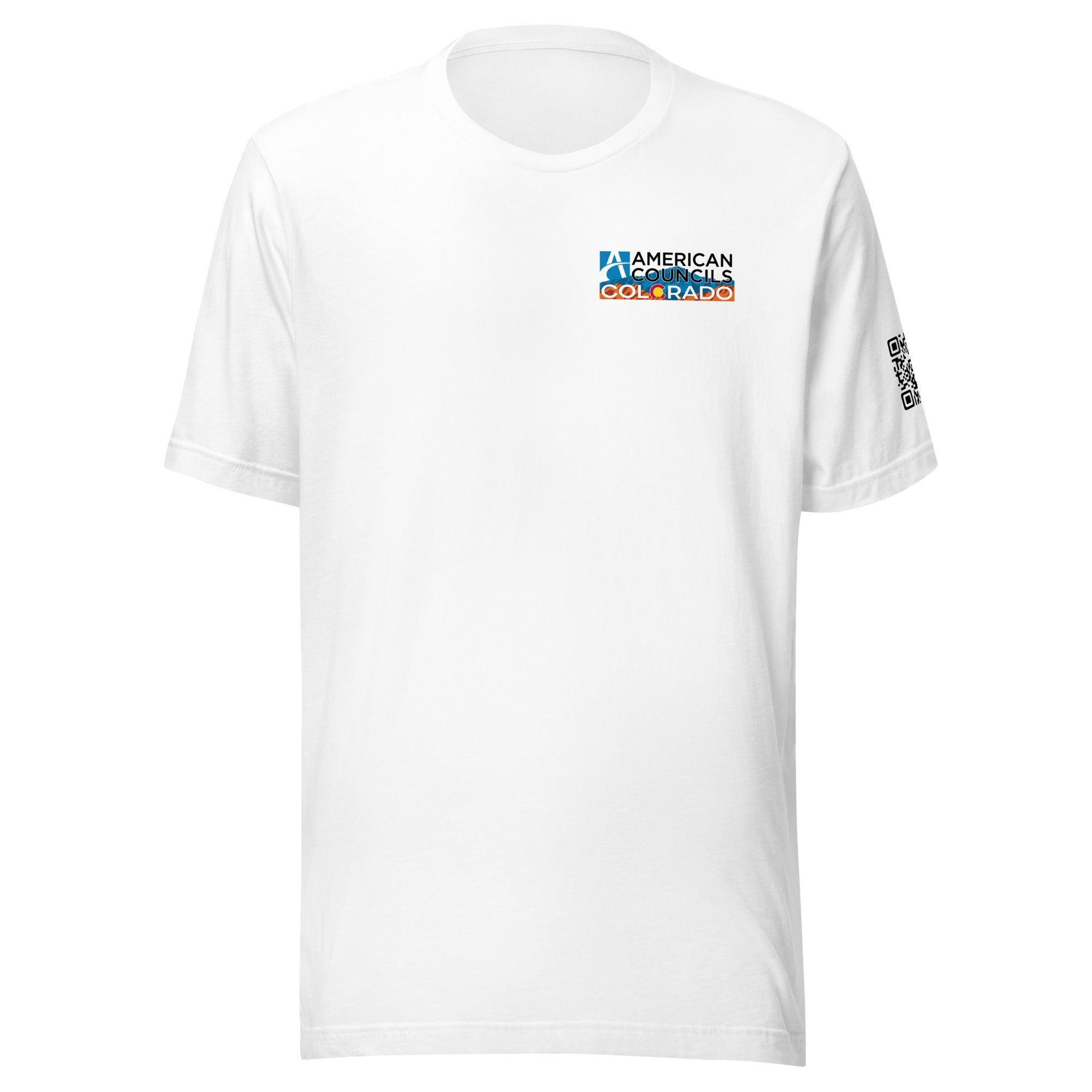 Colorado AC QR Code T-shirt- Black Lettering