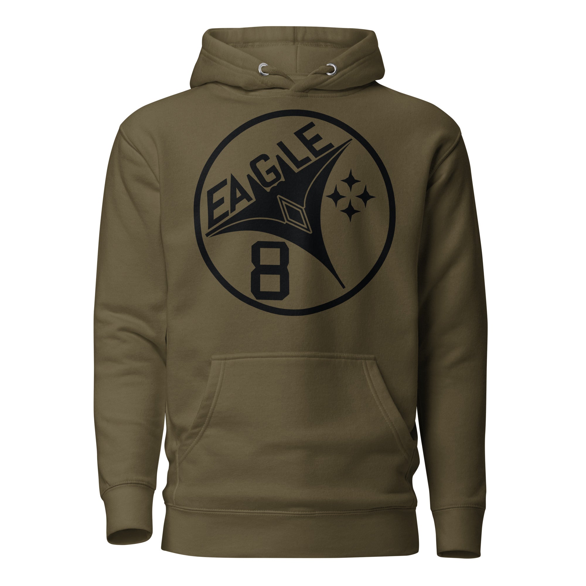 Squadron 8: Eagle Eight Hoodie- Black