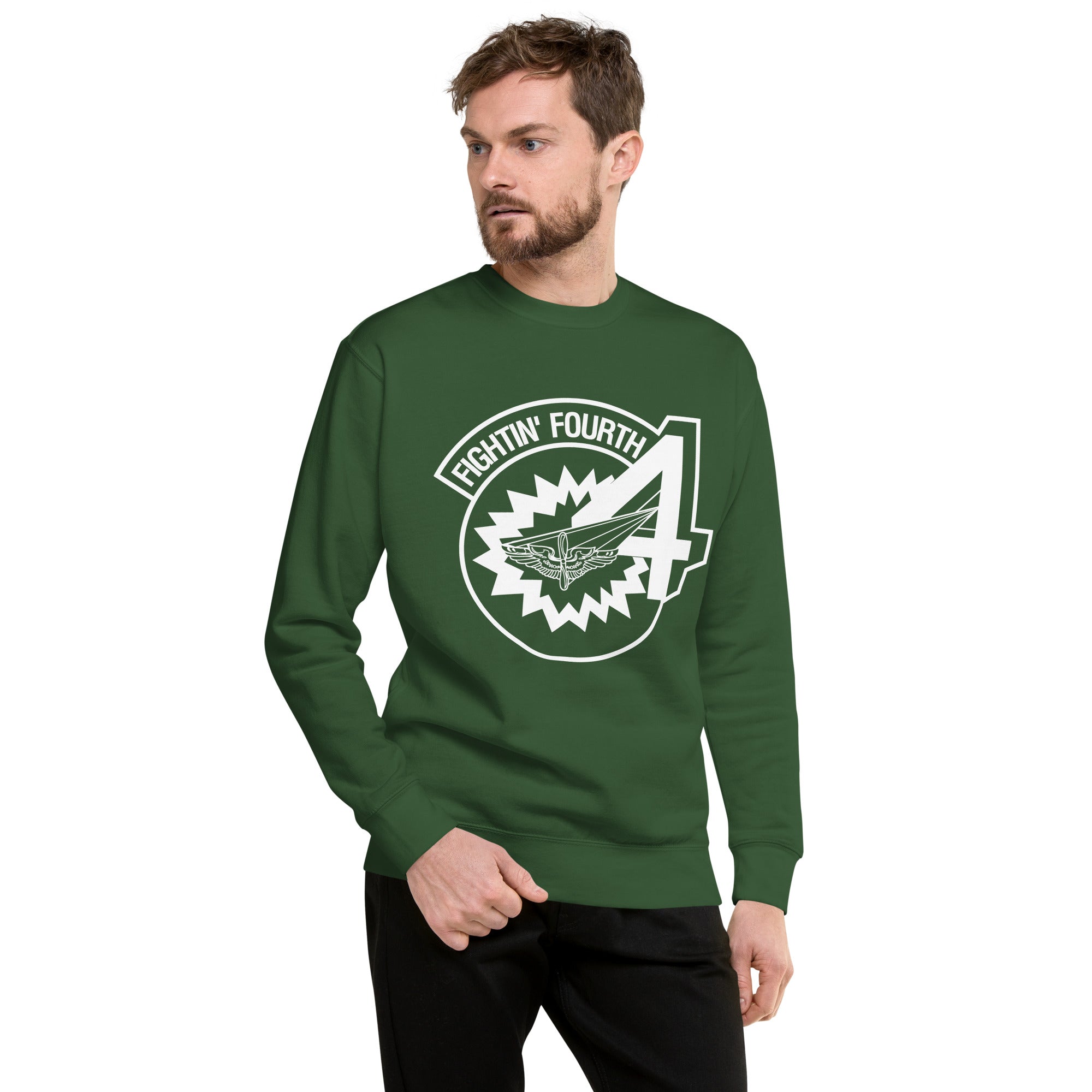 Squadron 4: Fightin’ Fourth Premium Sweatshirt- White