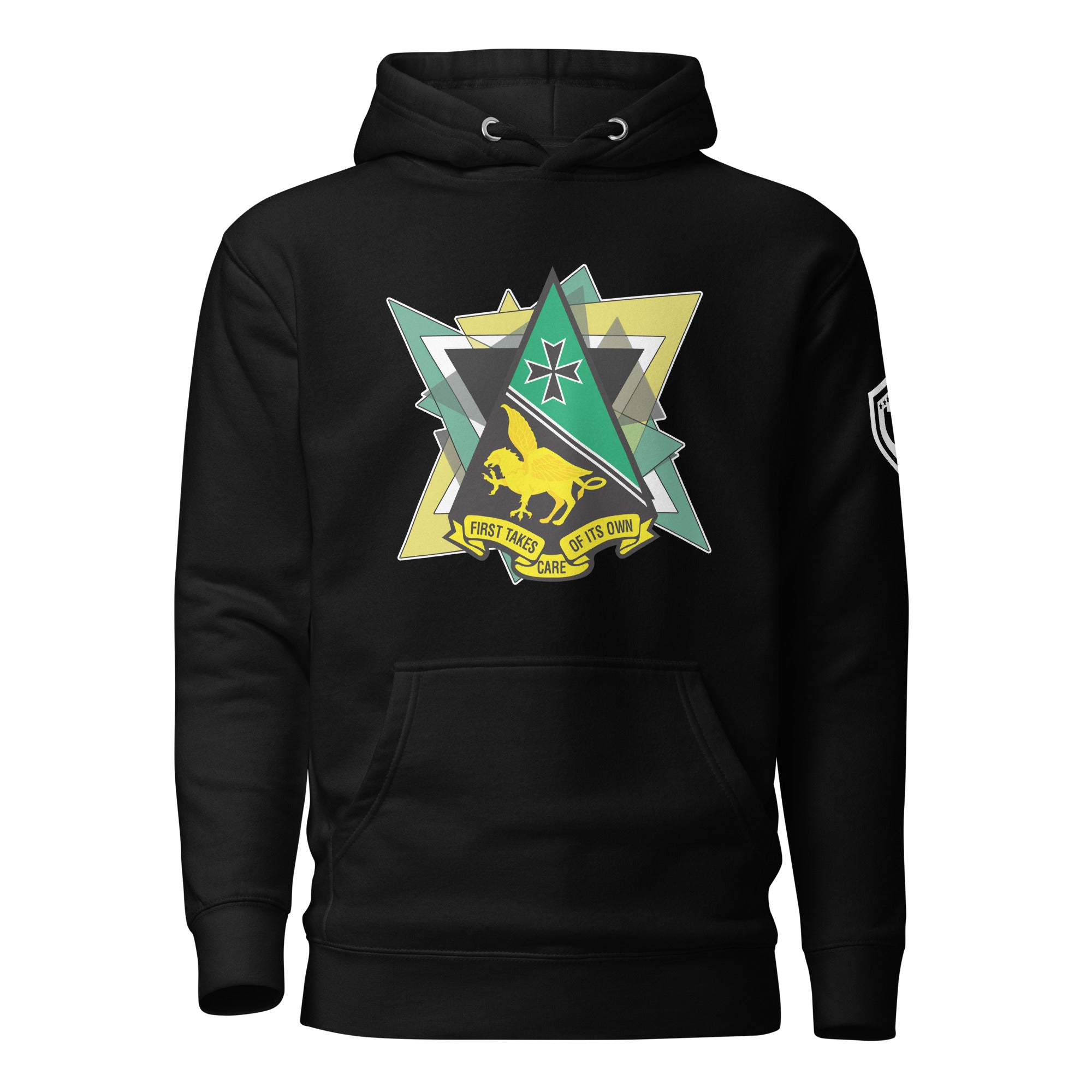 AFA-Squadron 1: Mighty Mach One- Color Hoodie LG Triangles- Dark