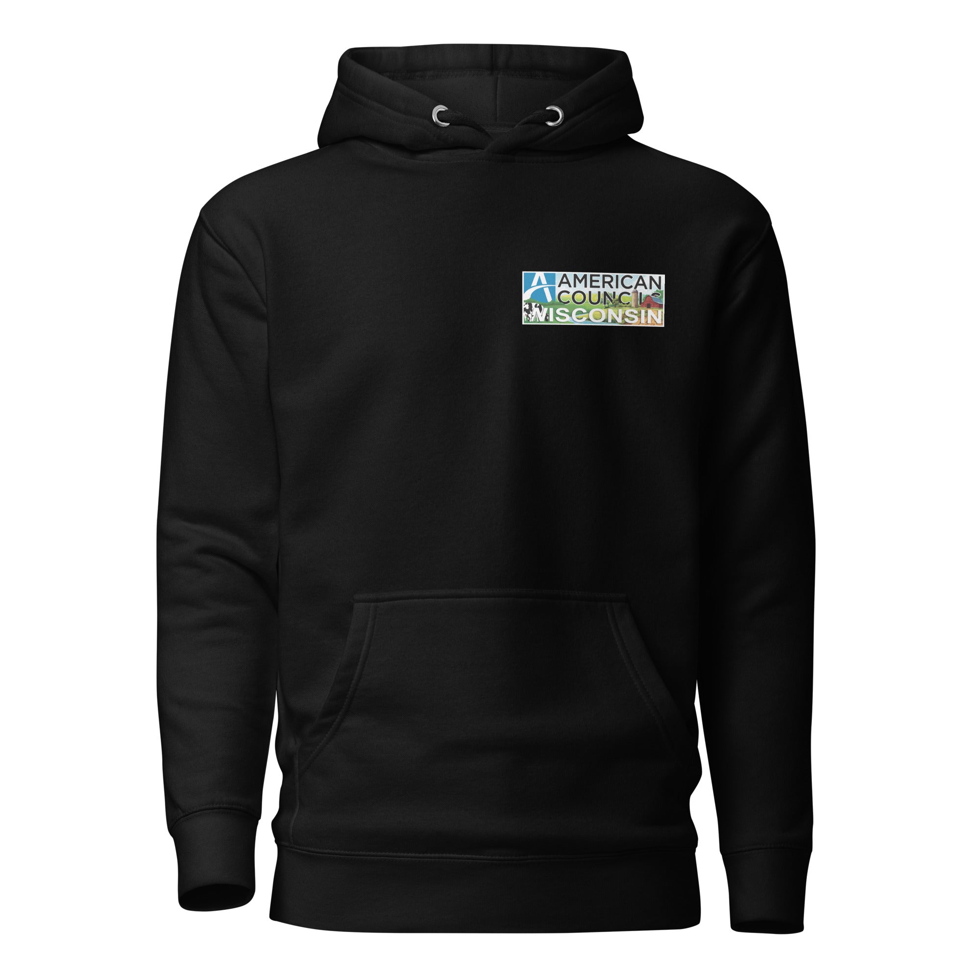 Wisconsin AC Small + Countries Hoodie- White Lettering