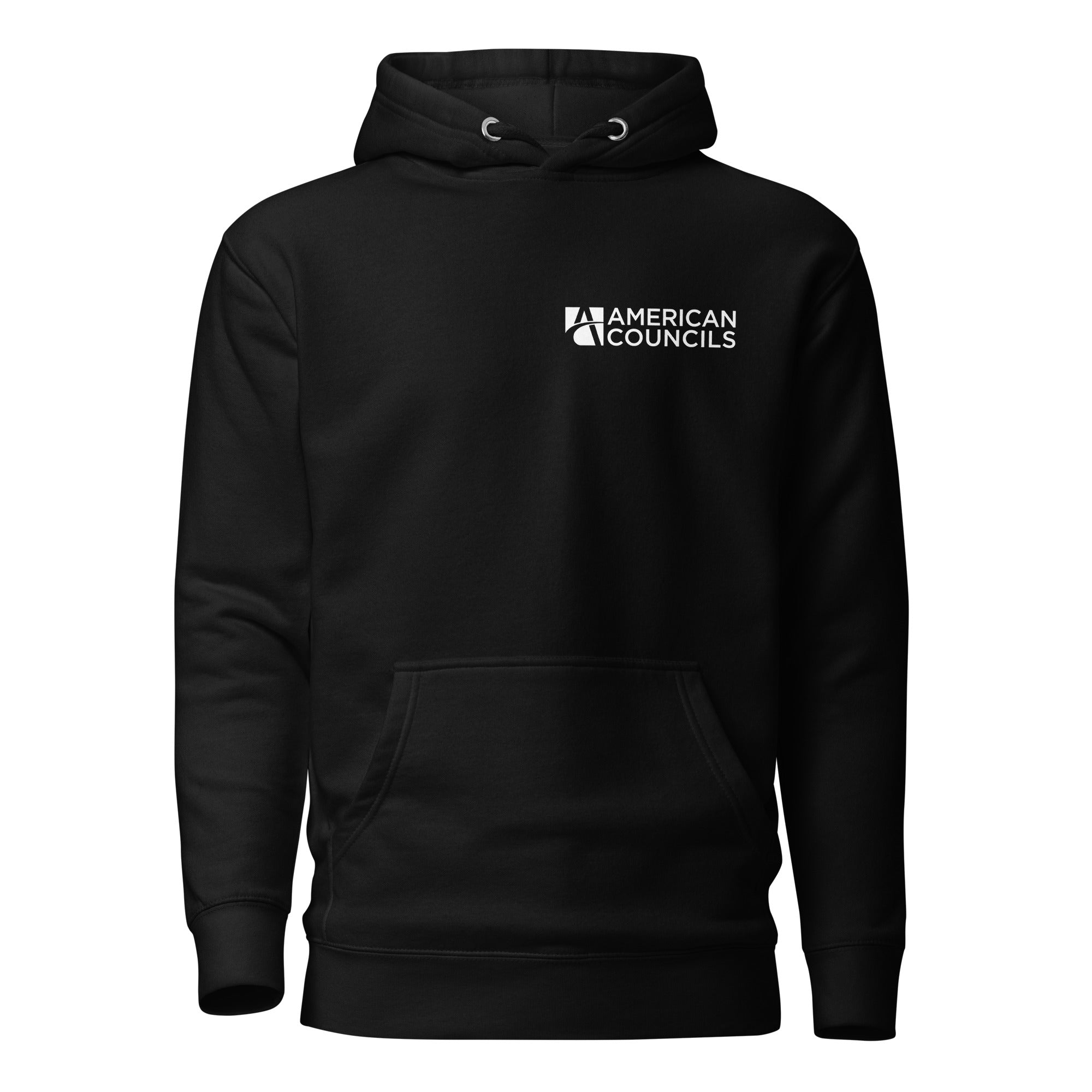 American Councils Small + Countries Hoodie - White Lettering