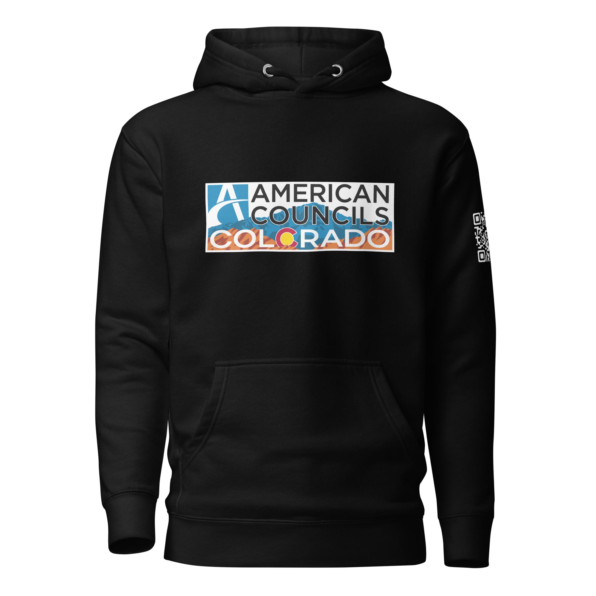 Colorado AC + Countries + QR Code Hoodie- White Lettering