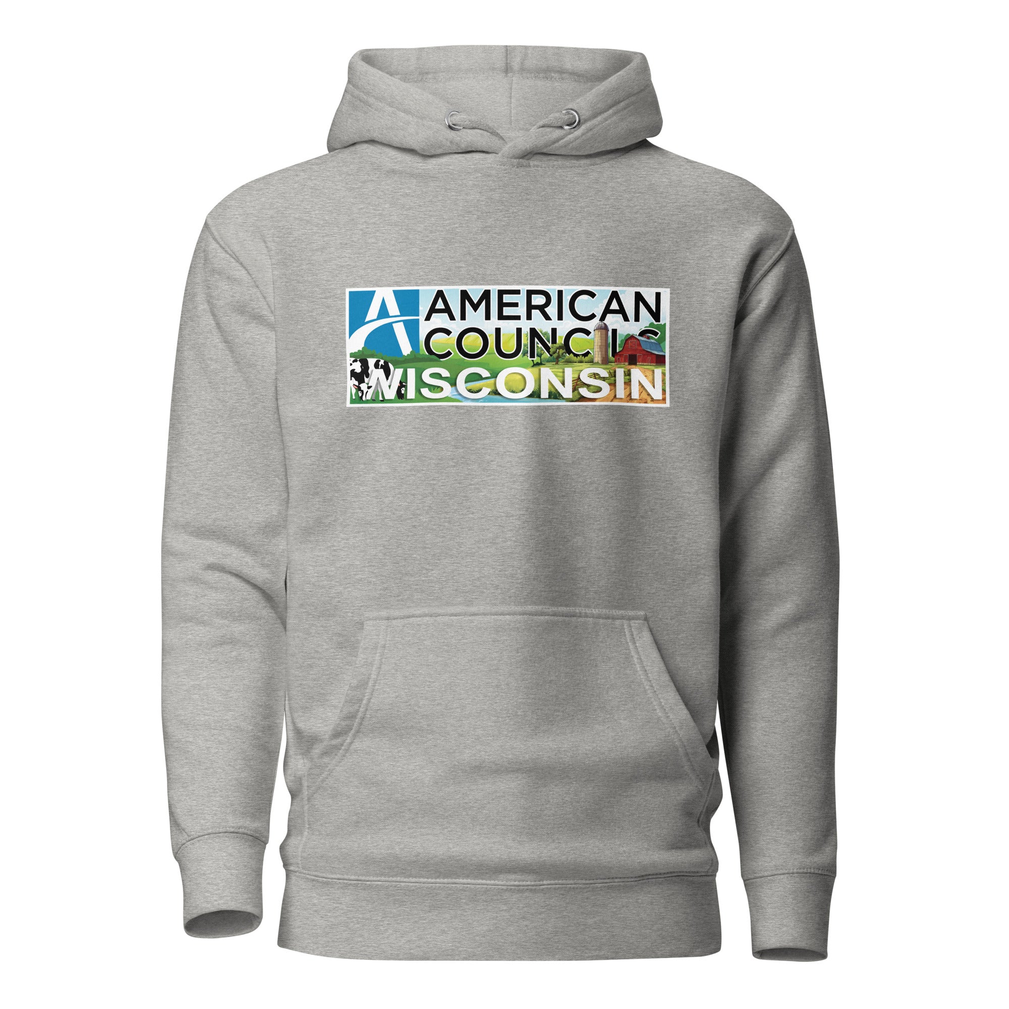 Wisconsin AC + Countries Hoodie- Black Lettering