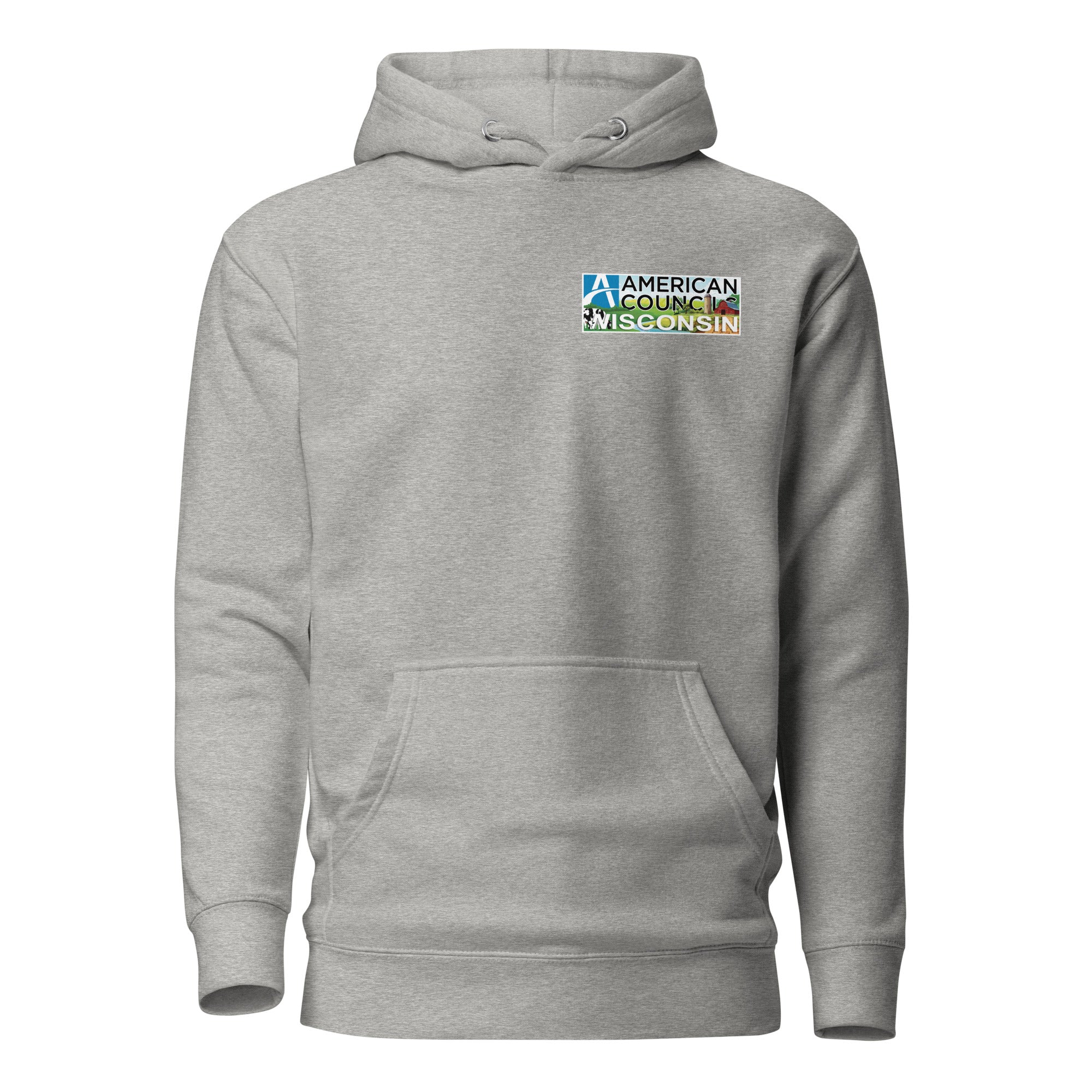 Wisconsin AC Small +  Countries Hoodie- Black Lettering