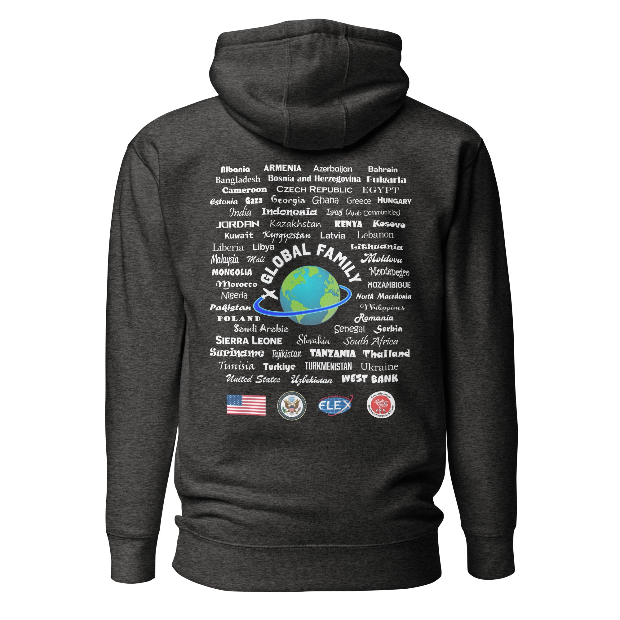 American Councils Small + Countries Hoodie - White Lettering