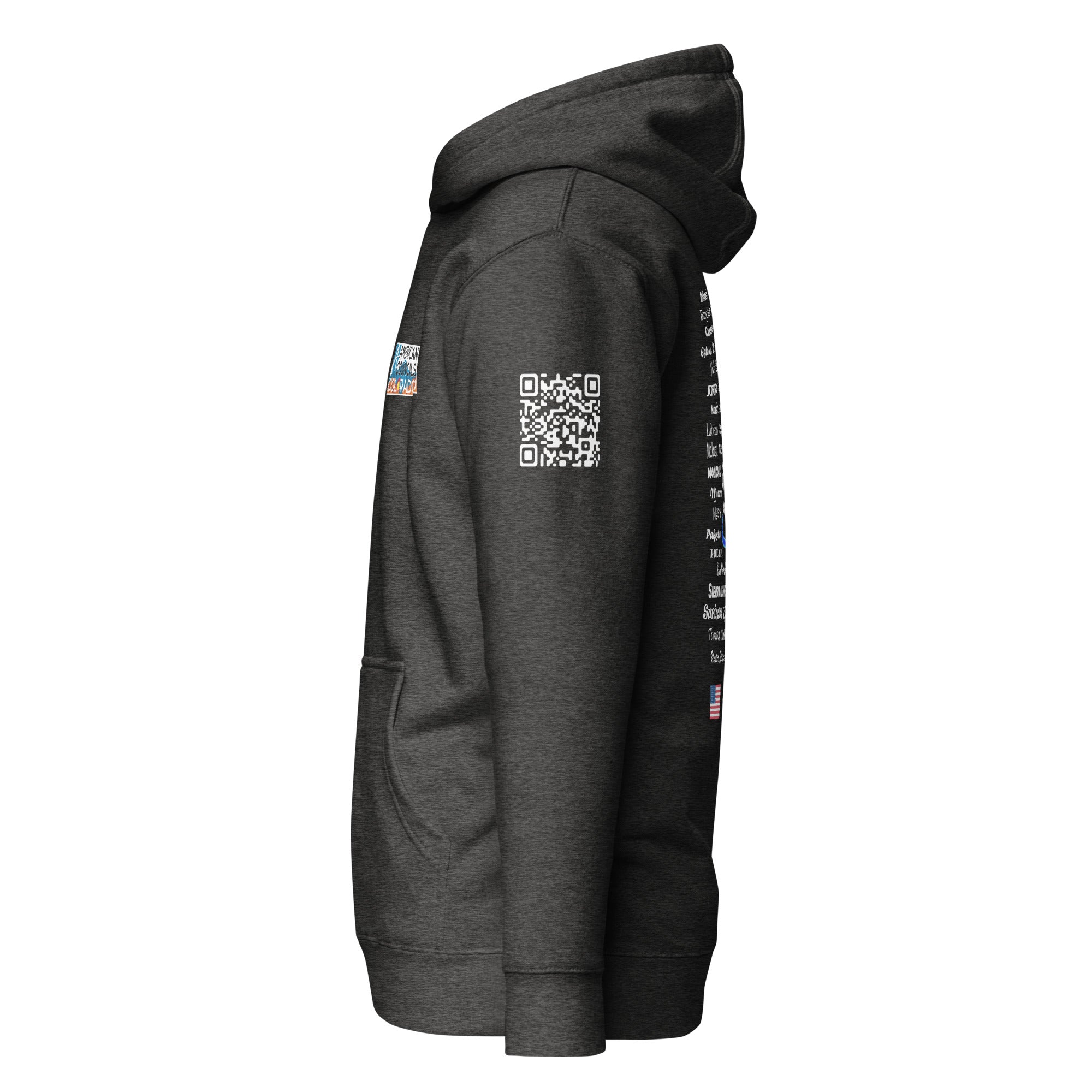 Colorado AC Small + Countries + QR CODE Hoodie - White Lettering