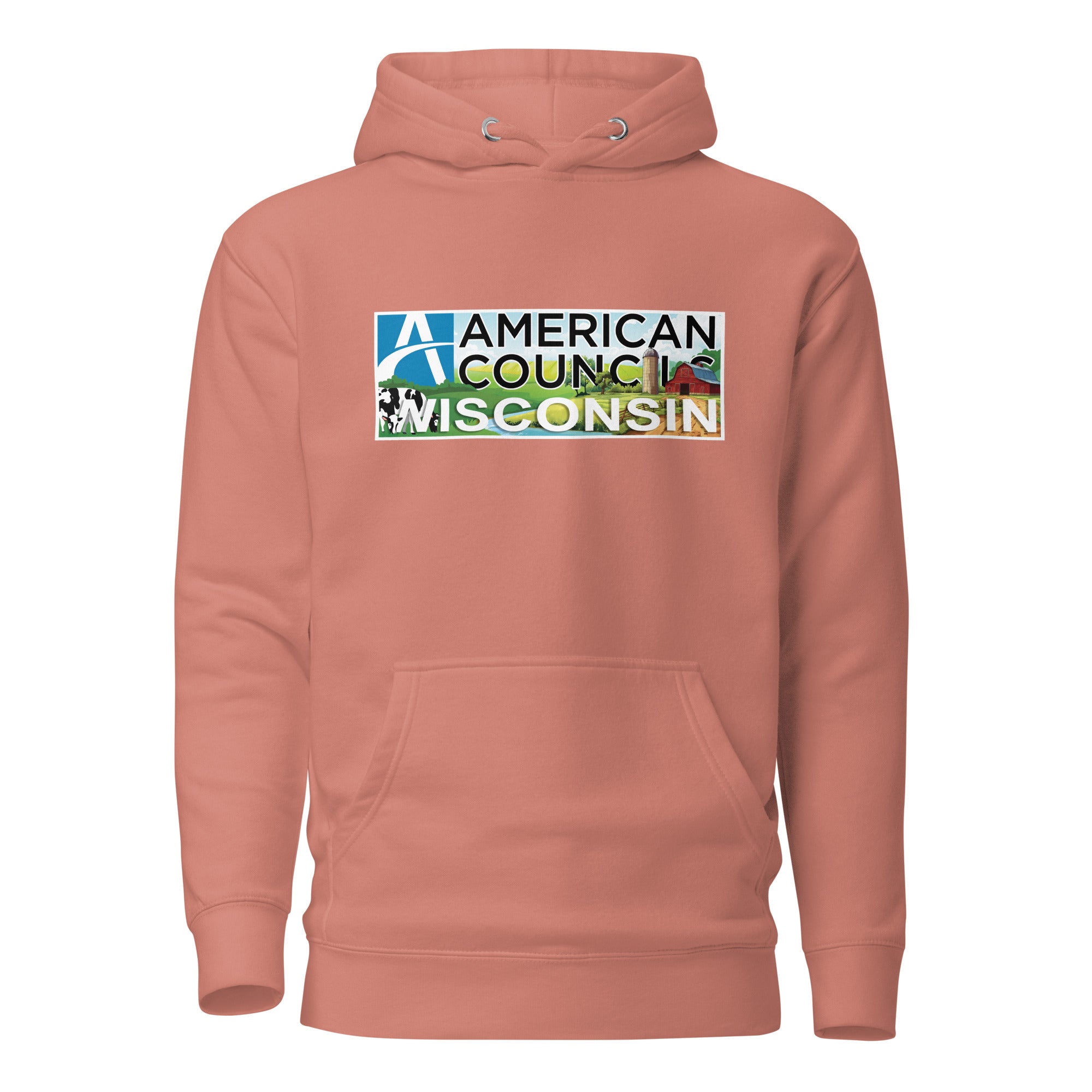 Wisconsin AC + Countries Hoodie- Black Lettering