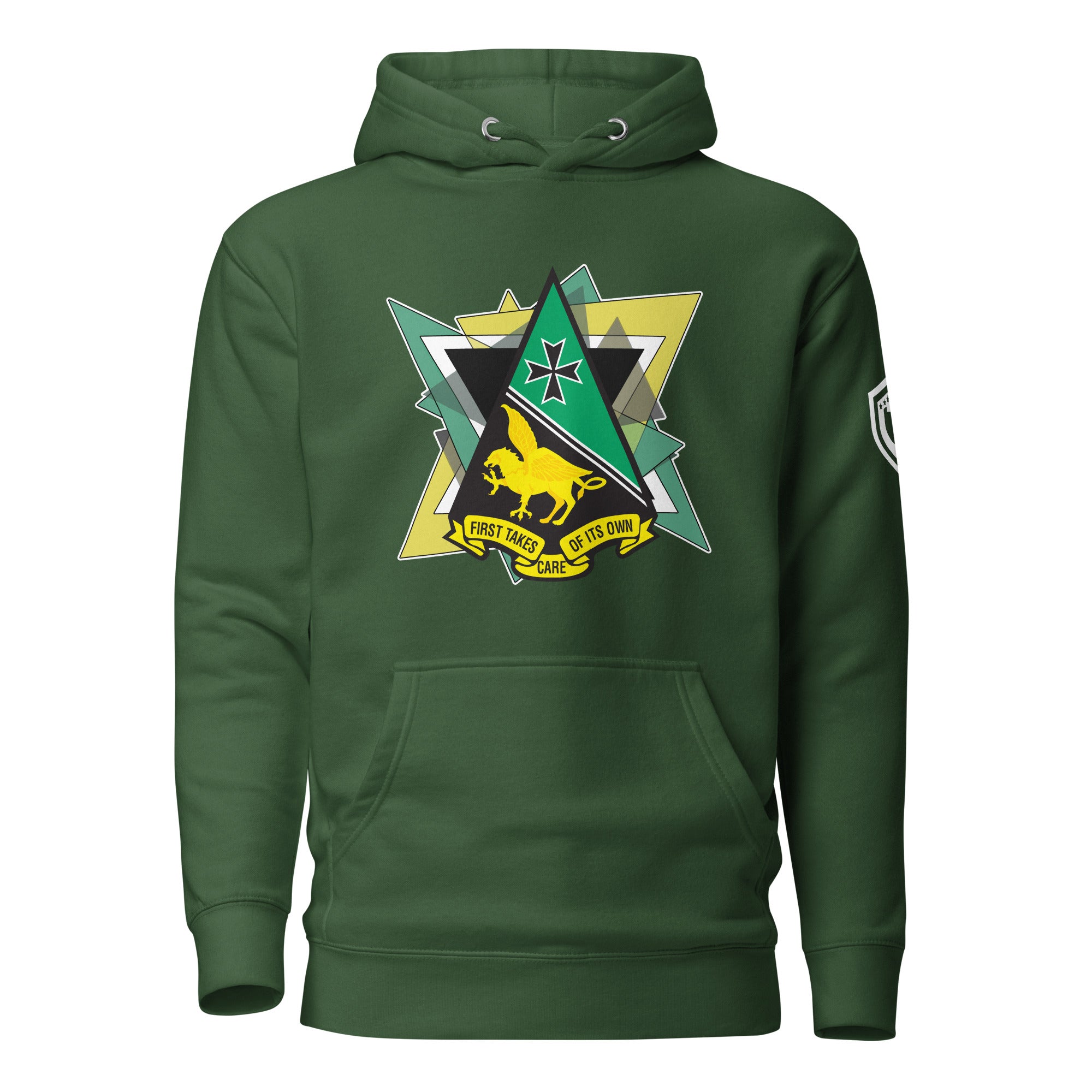 AFA-Squadron 1: Mighty Mach One- Color Hoodie LG Triangles- Dark