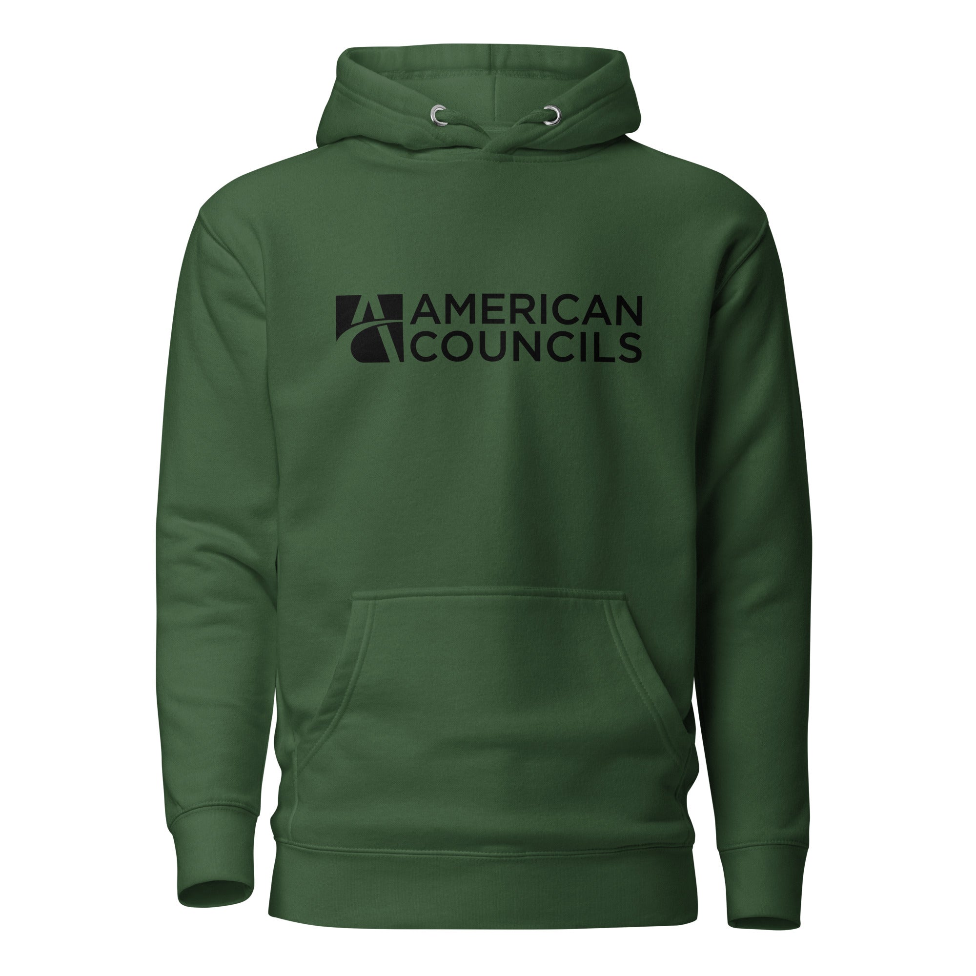 American Councils + Countries Hoodie- Black Lettering