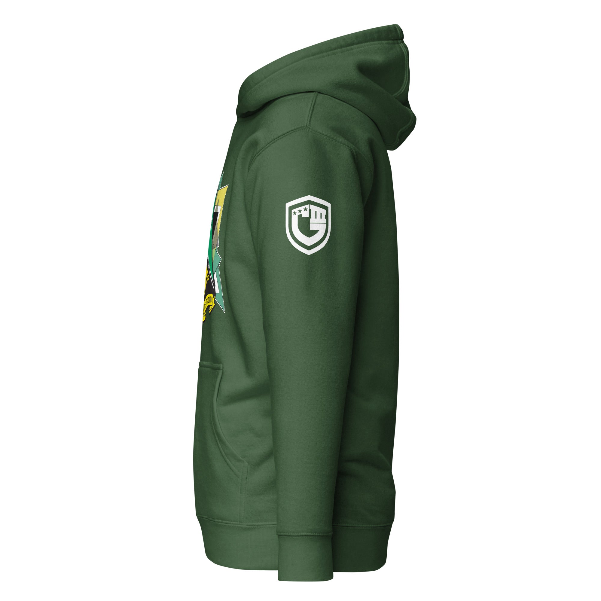 AFA-Squadron 1: Mighty Mach One- Color Hoodie LG Triangles- Dark