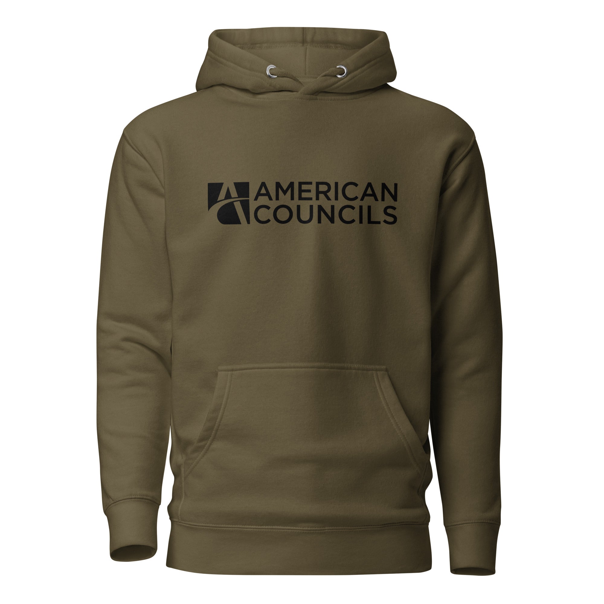 American Councils + Countries Hoodie- Black Lettering