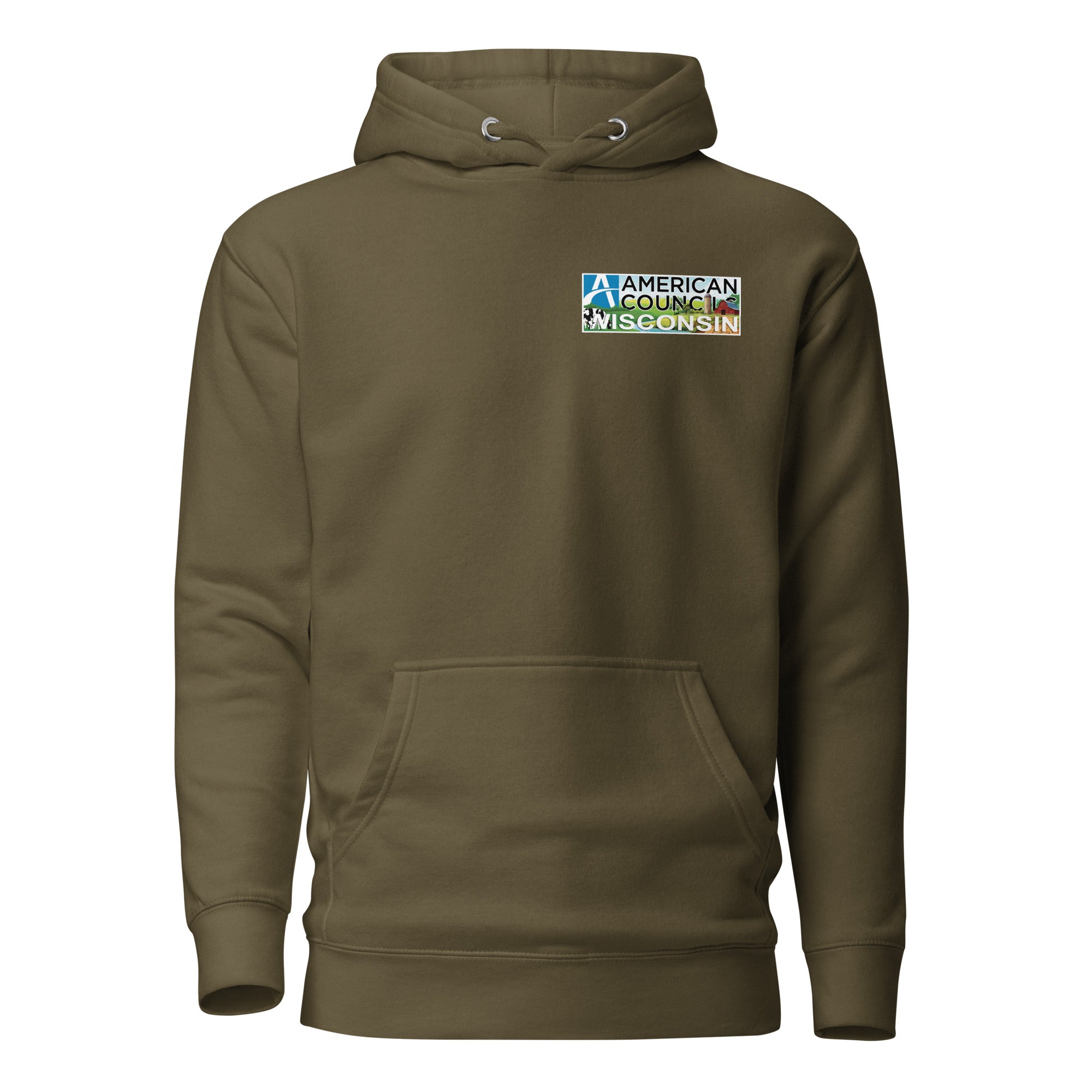 Wisconsin AC Small +  Countries Hoodie- Black Lettering