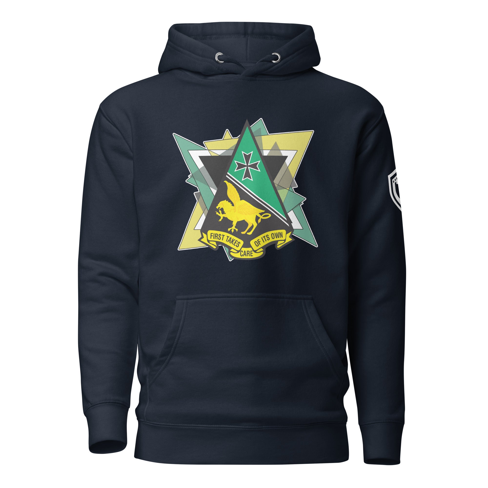 AFA-Squadron 1: Mighty Mach One- Color Hoodie LG Triangles- Dark