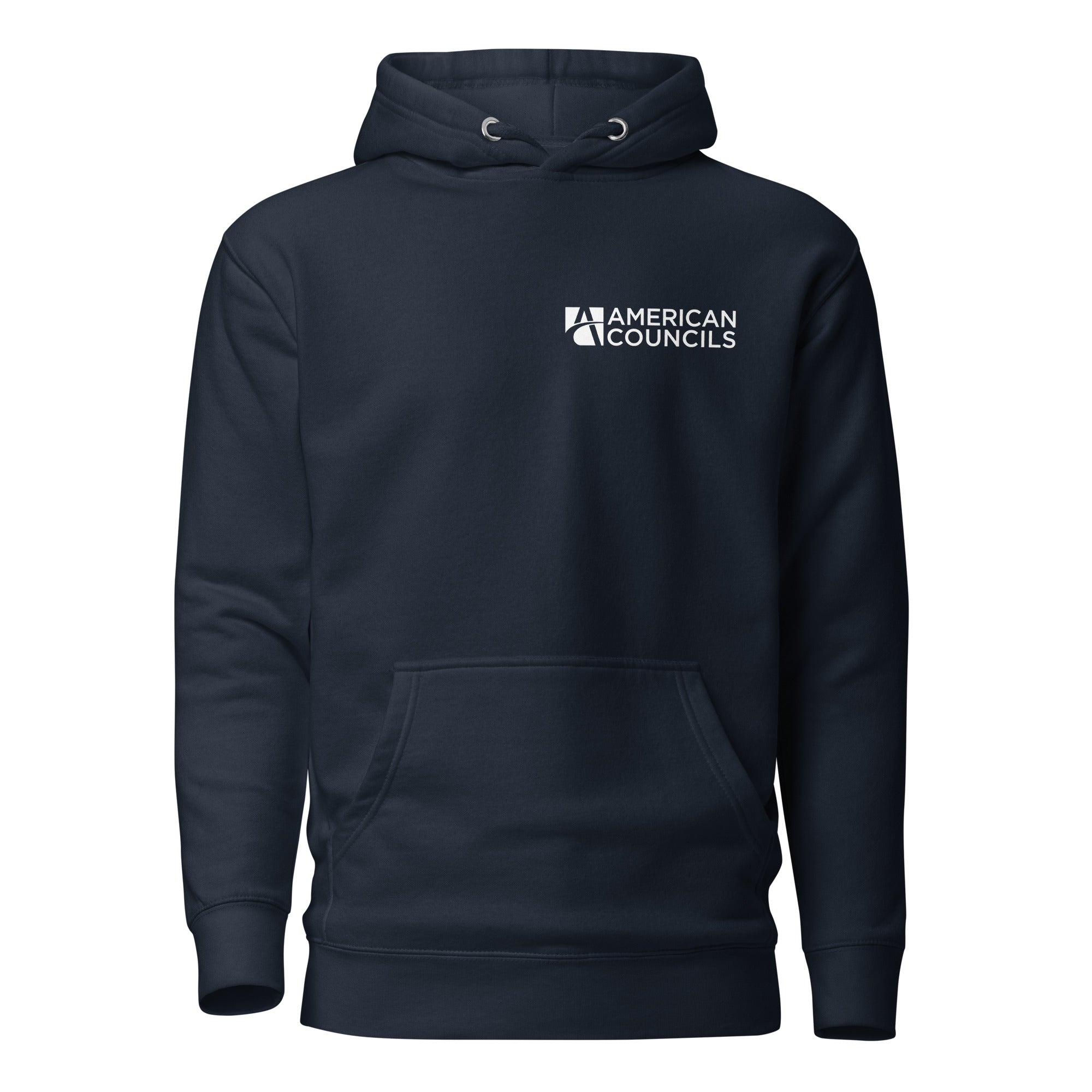 American Councils Small + Countries Hoodie - White Lettering