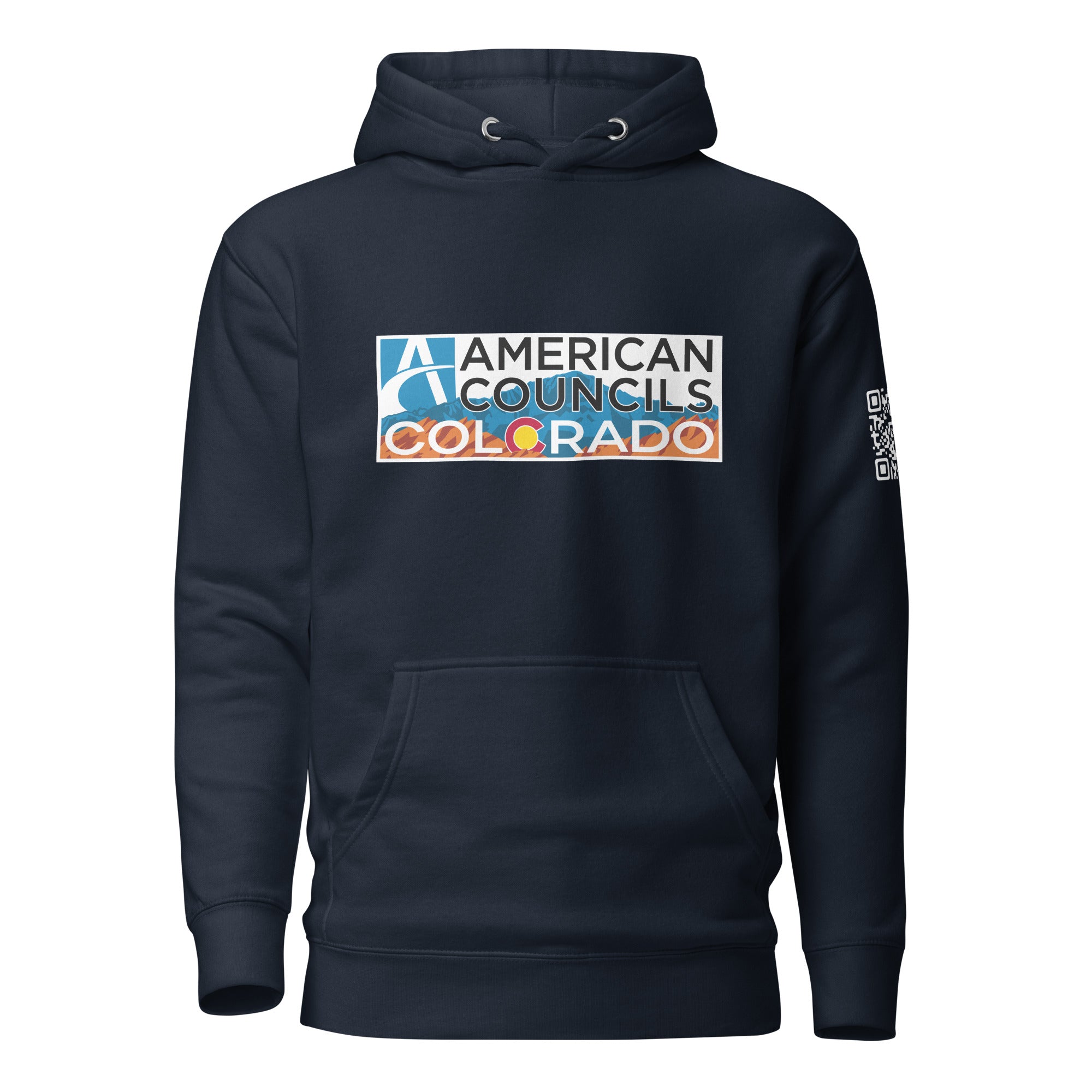 Colorado AC + Countries + QR Code Hoodie- White Lettering