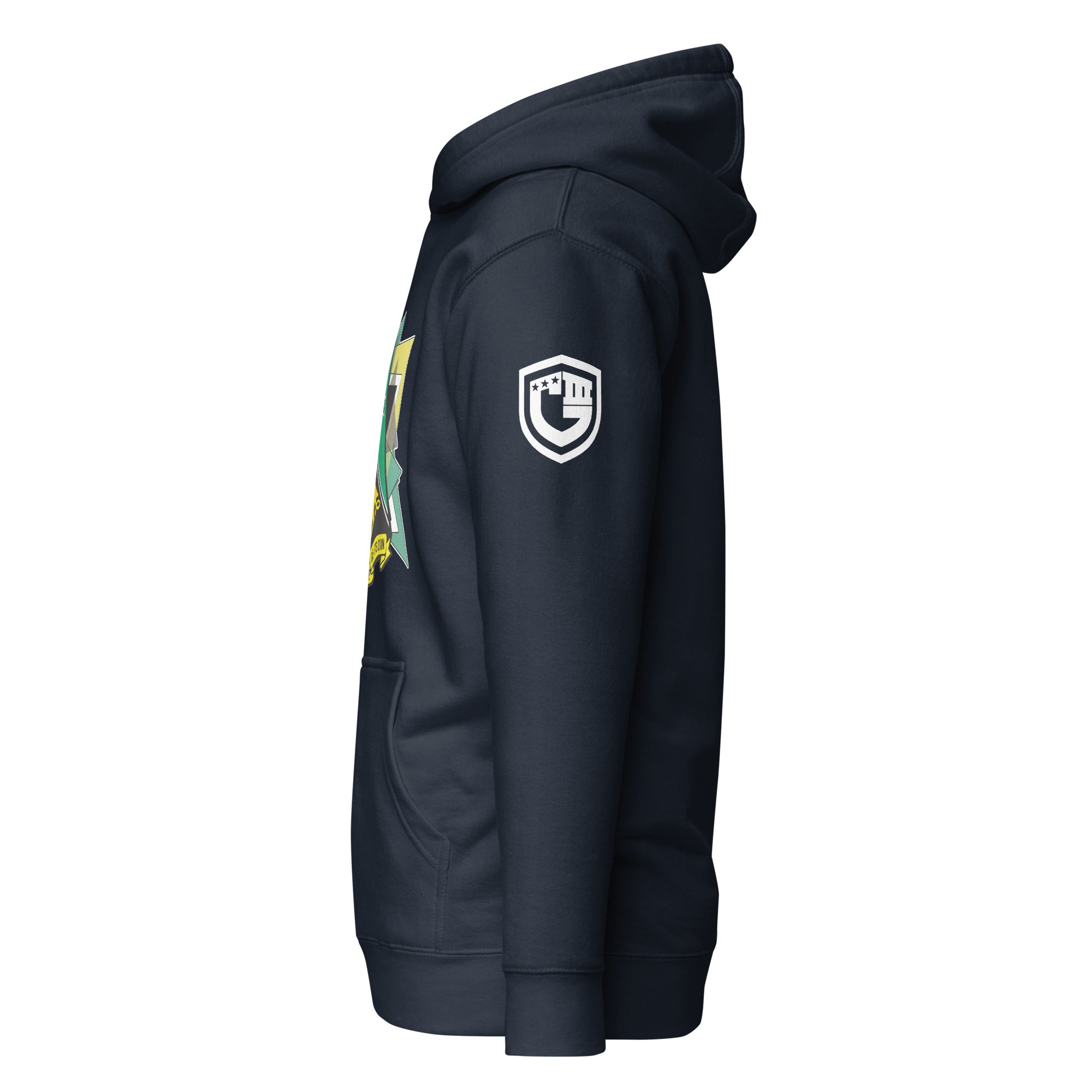 AFA-Squadron 1: Mighty Mach One- Color Hoodie LG Triangles- Dark