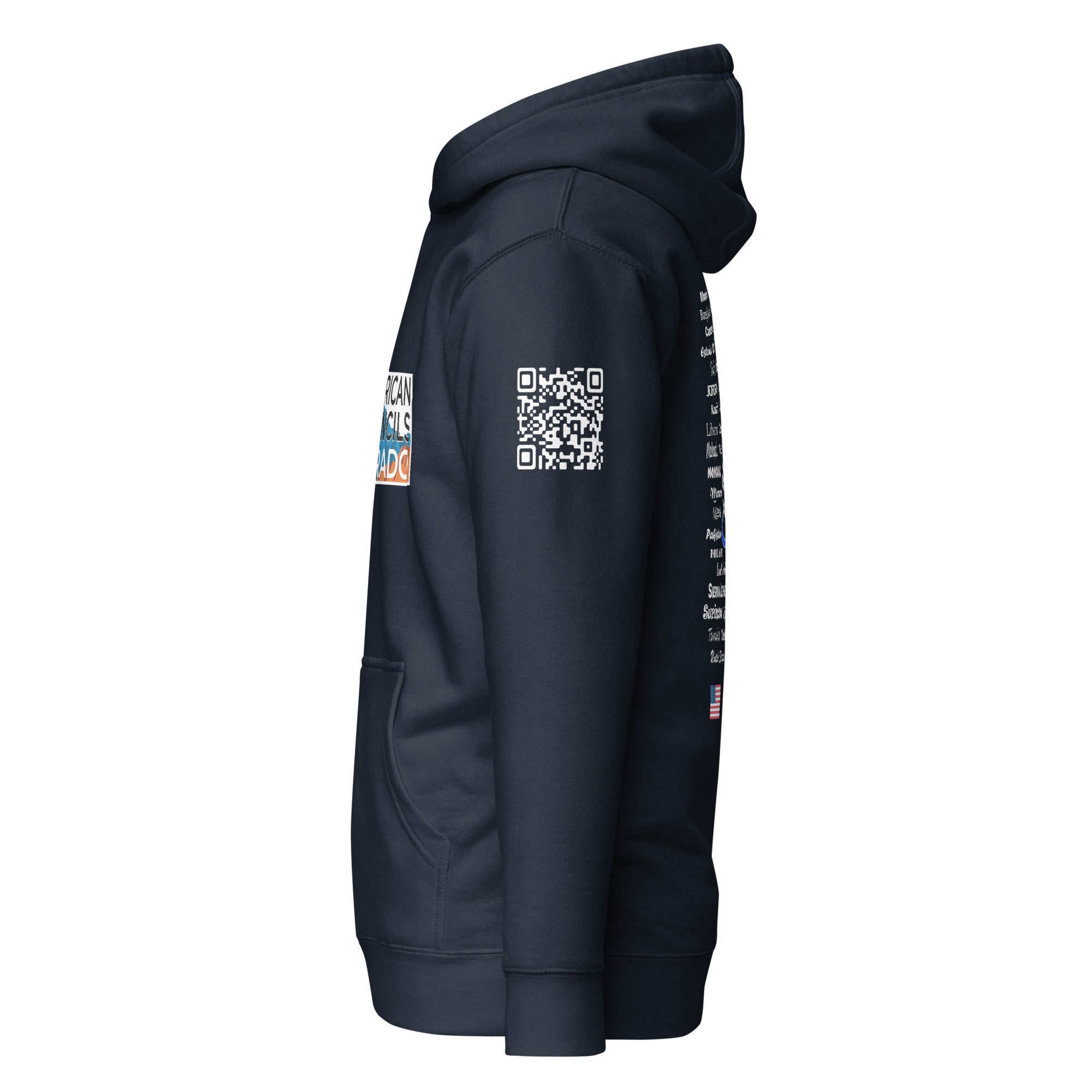 Colorado AC + Countries + QR Code Hoodie- White Lettering