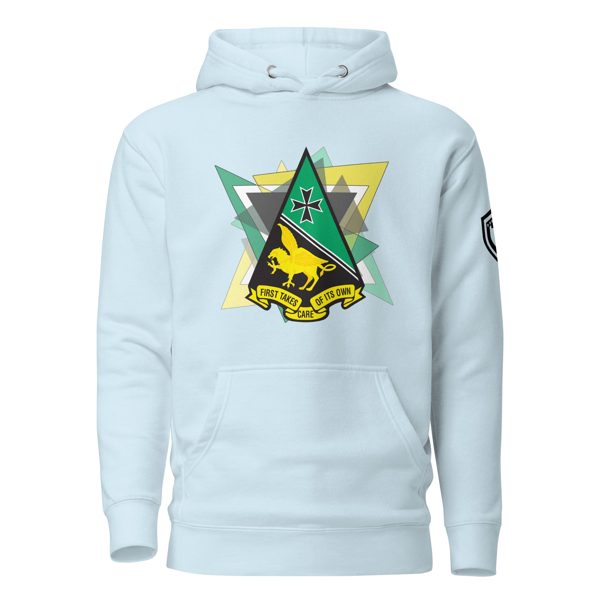 AFA-Squadron 1: Mighty Mach One- Color Hoodie- LG Triangles- Light