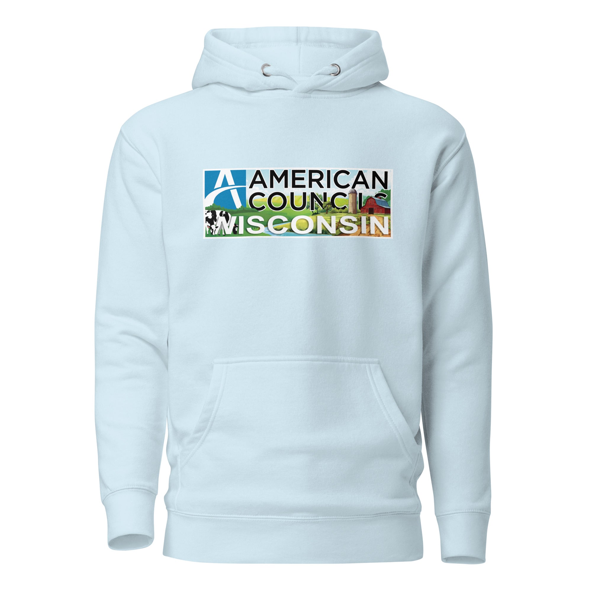 Wisconsin AC + Countries Hoodie- Black Lettering