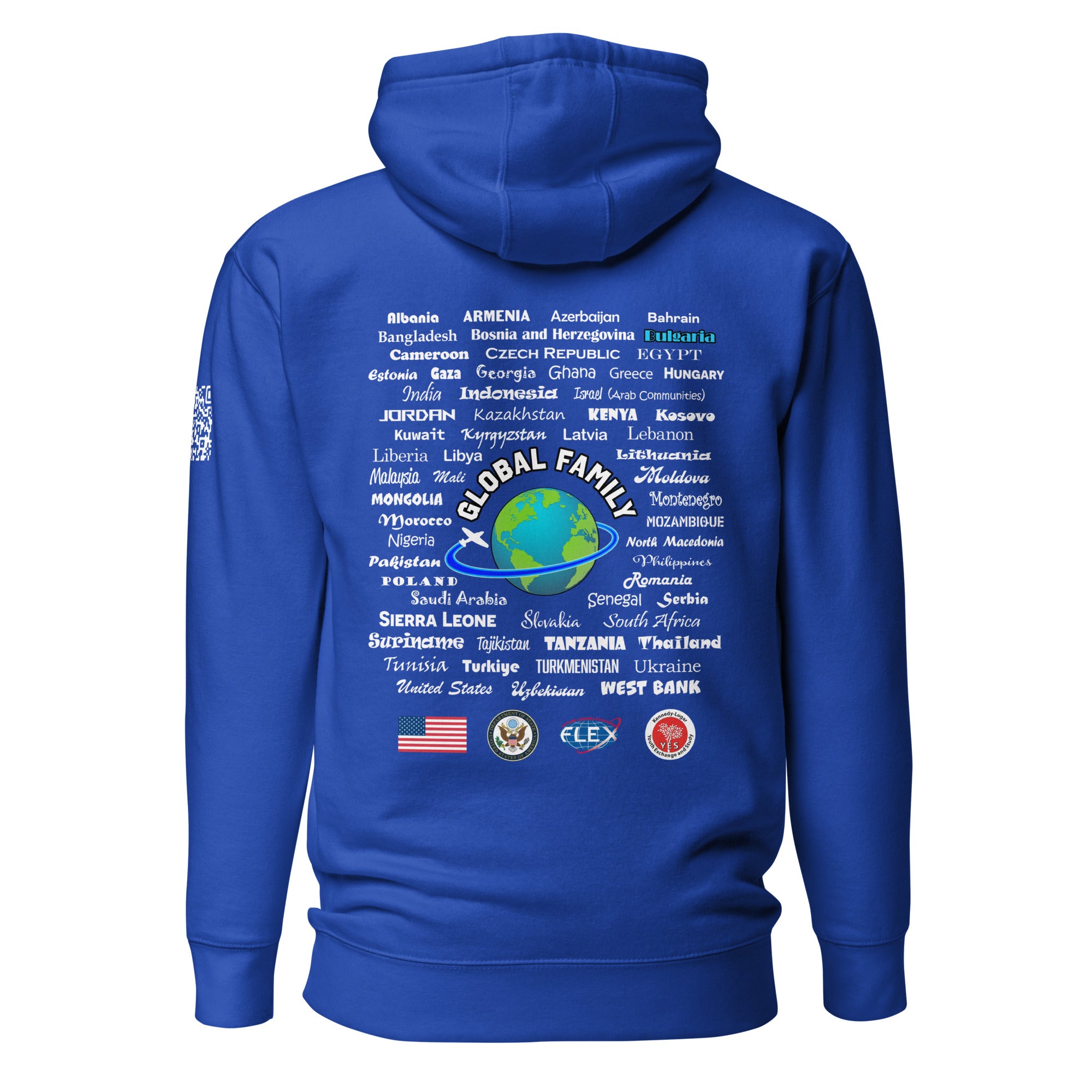 Wisconsin Small- Bulgaria Hoodie- White Lettering