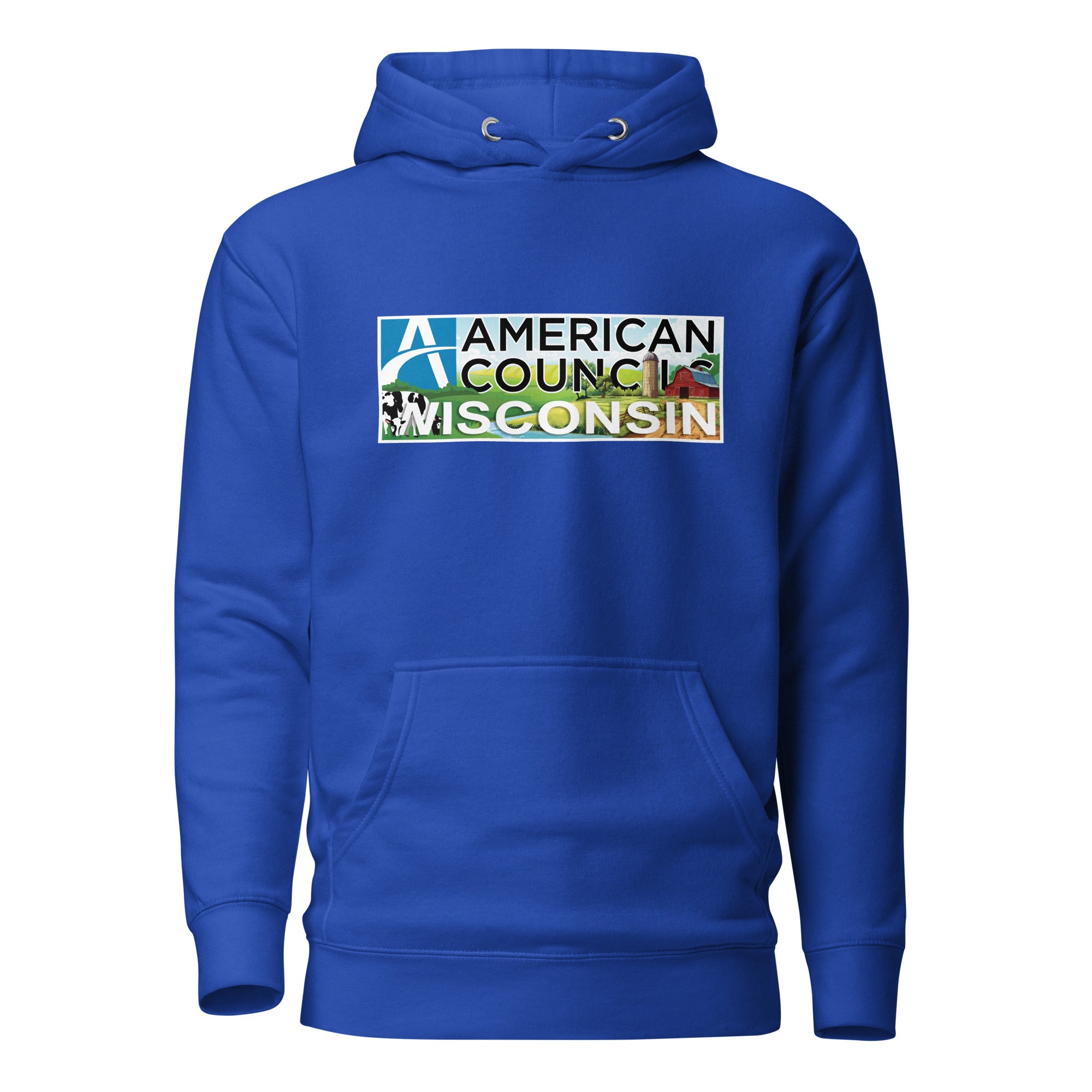 Wisconsin AC + Countries Hoodie -White Lettering