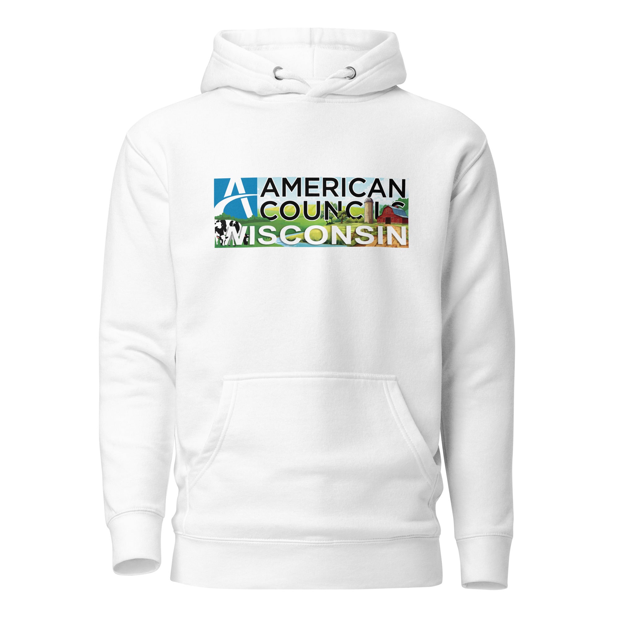 Wisconsin AC + Countries Hoodie- Black Lettering