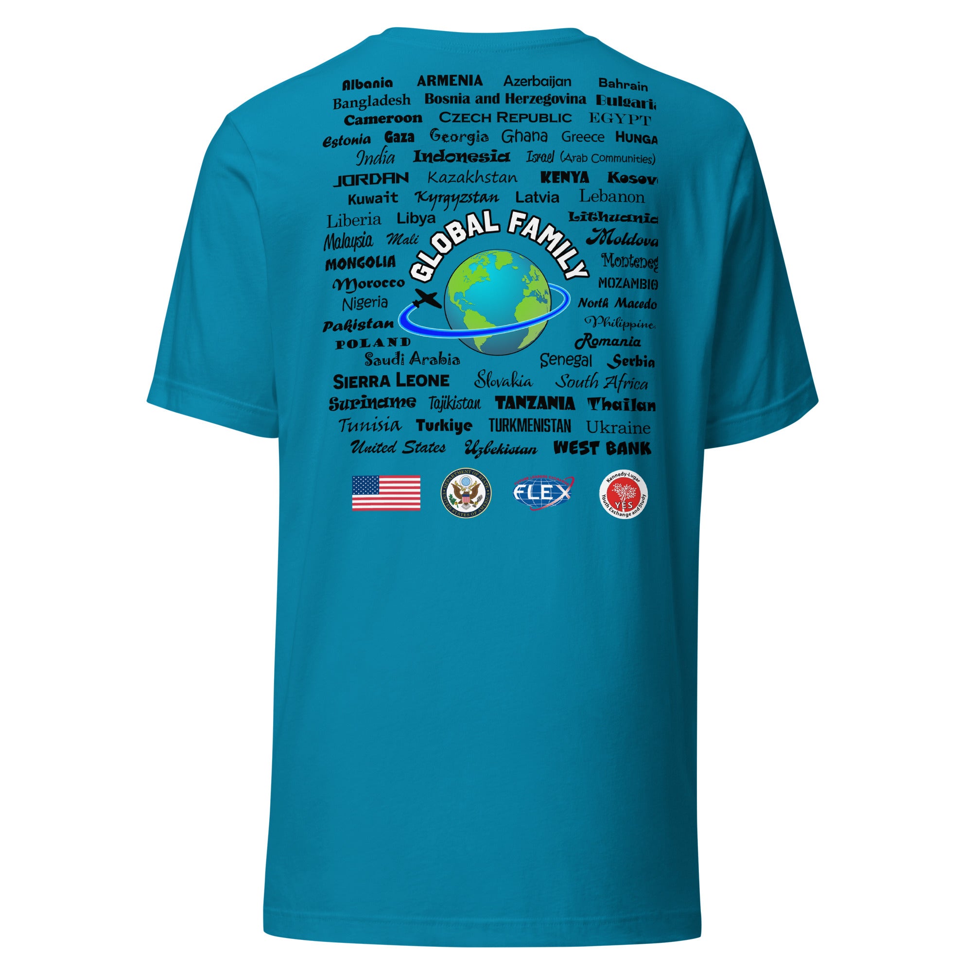 Colorado Countries T-shirt- Black Lettering