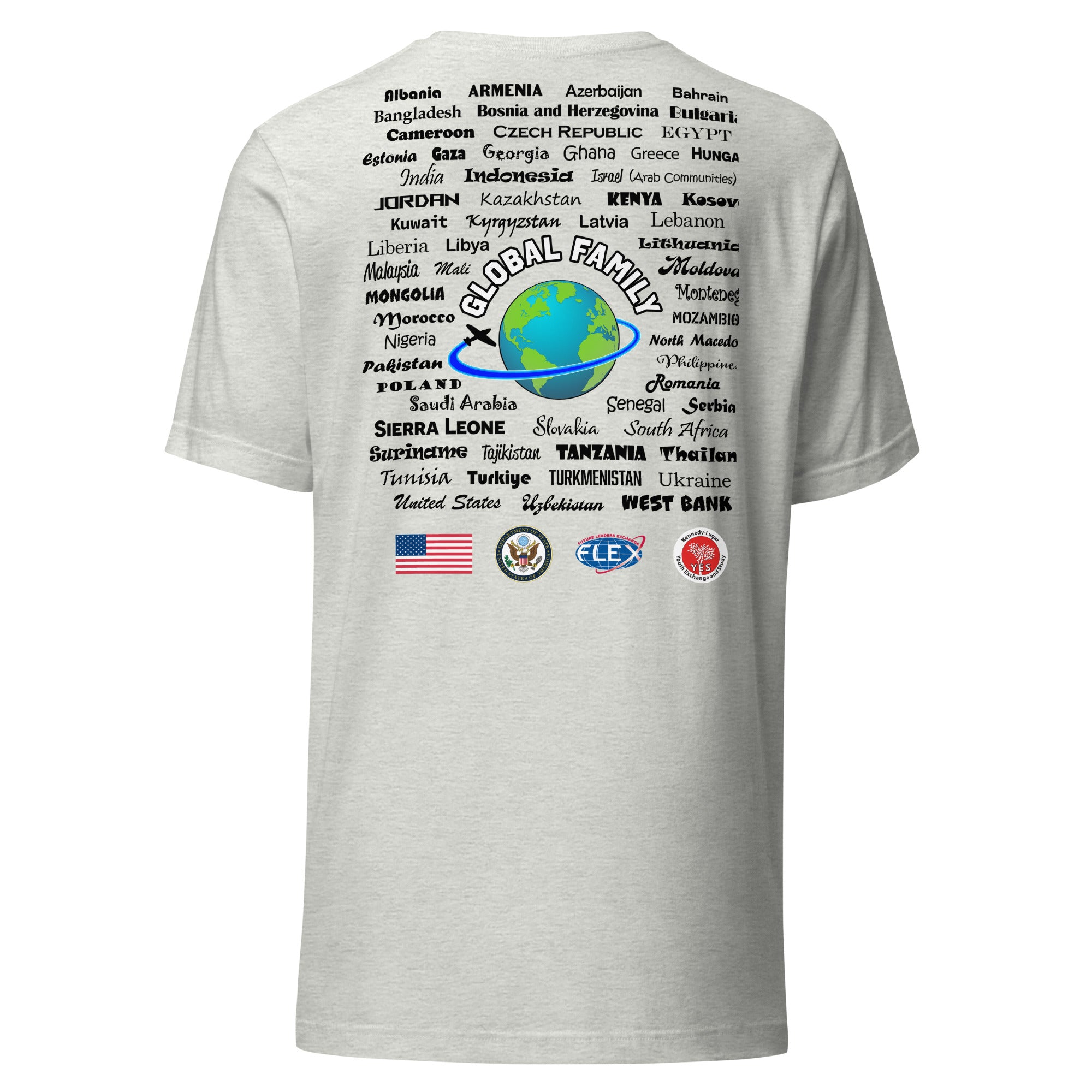 Colorado Countries T-shirt- Black Lettering