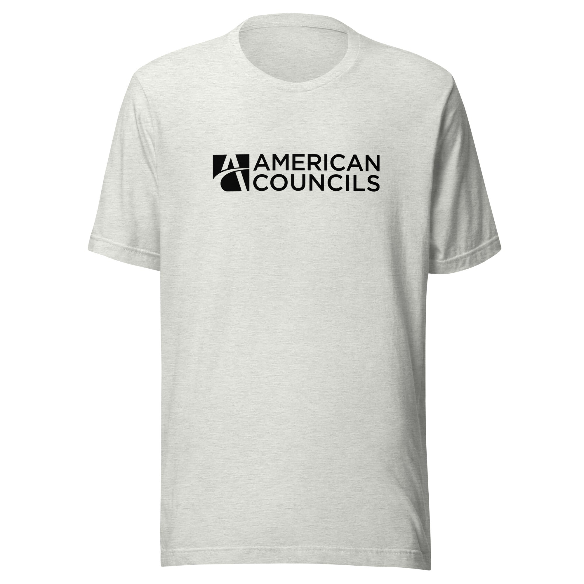 American Councils Promotion T-shirt- Black Lettering