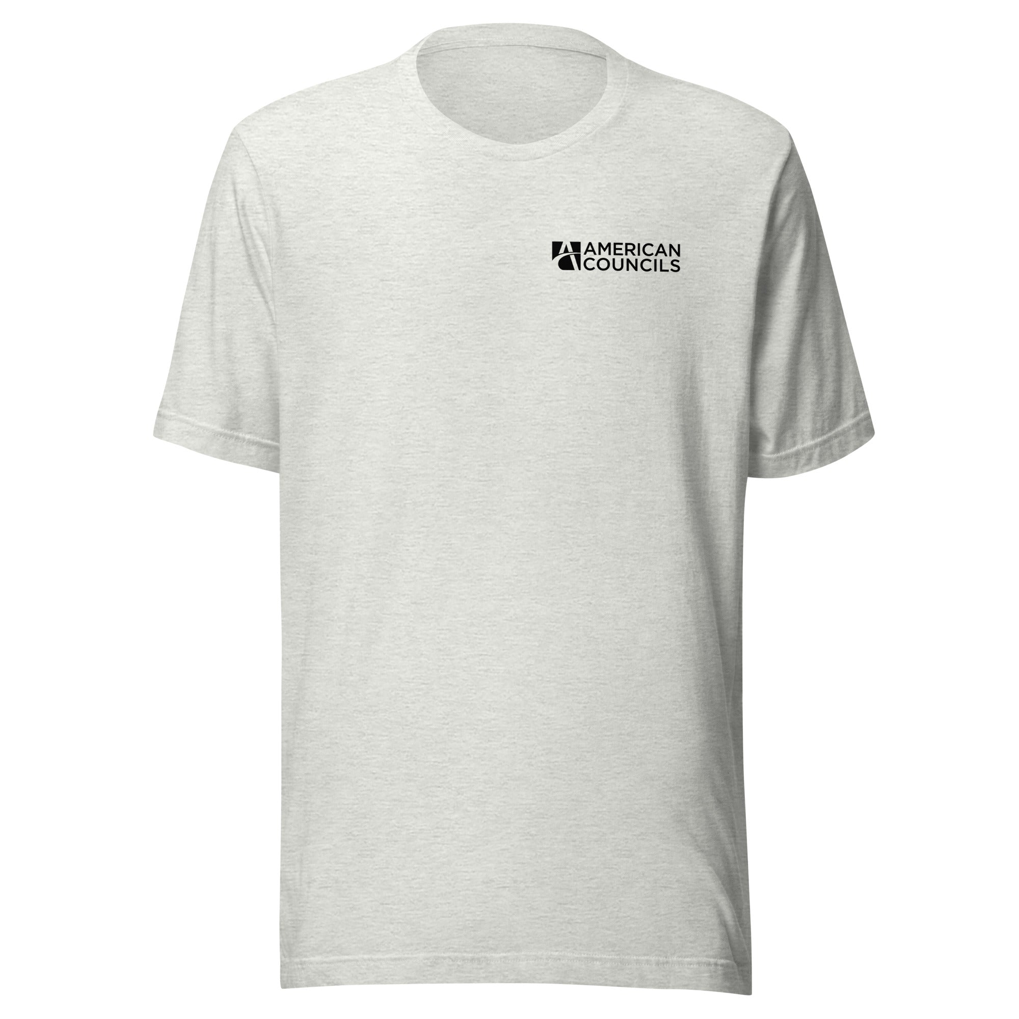 American Councils Countries T-shirt- Black Lettering