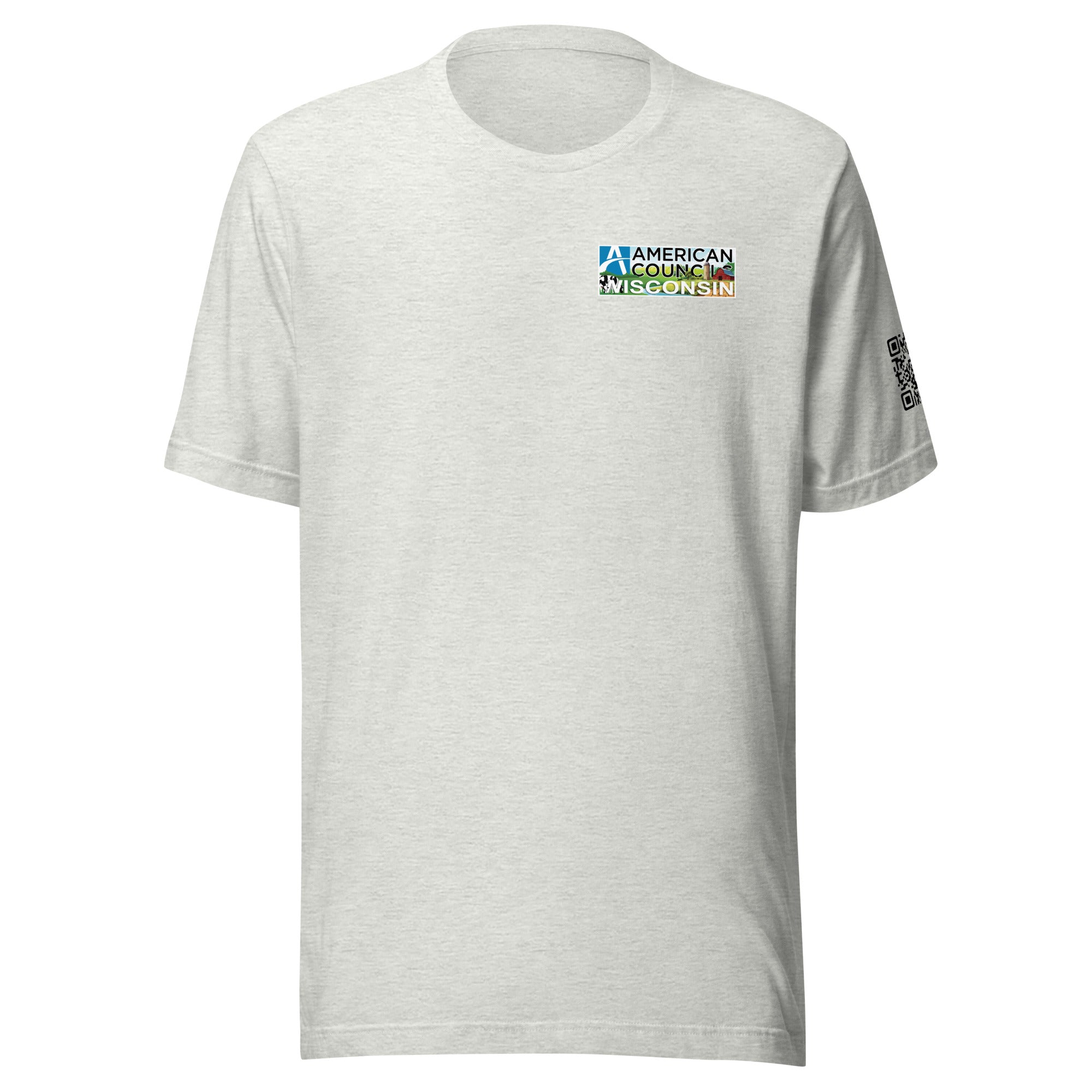 Wisconsin AC QR code T-shirt- Black Lettering