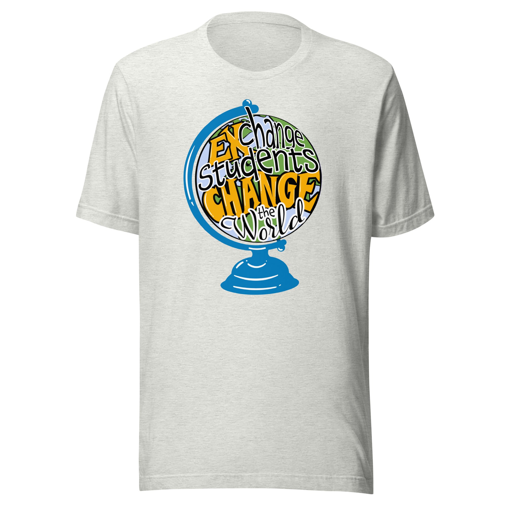 Exchange Students Change the World Countries T-shirt- Black Lettering