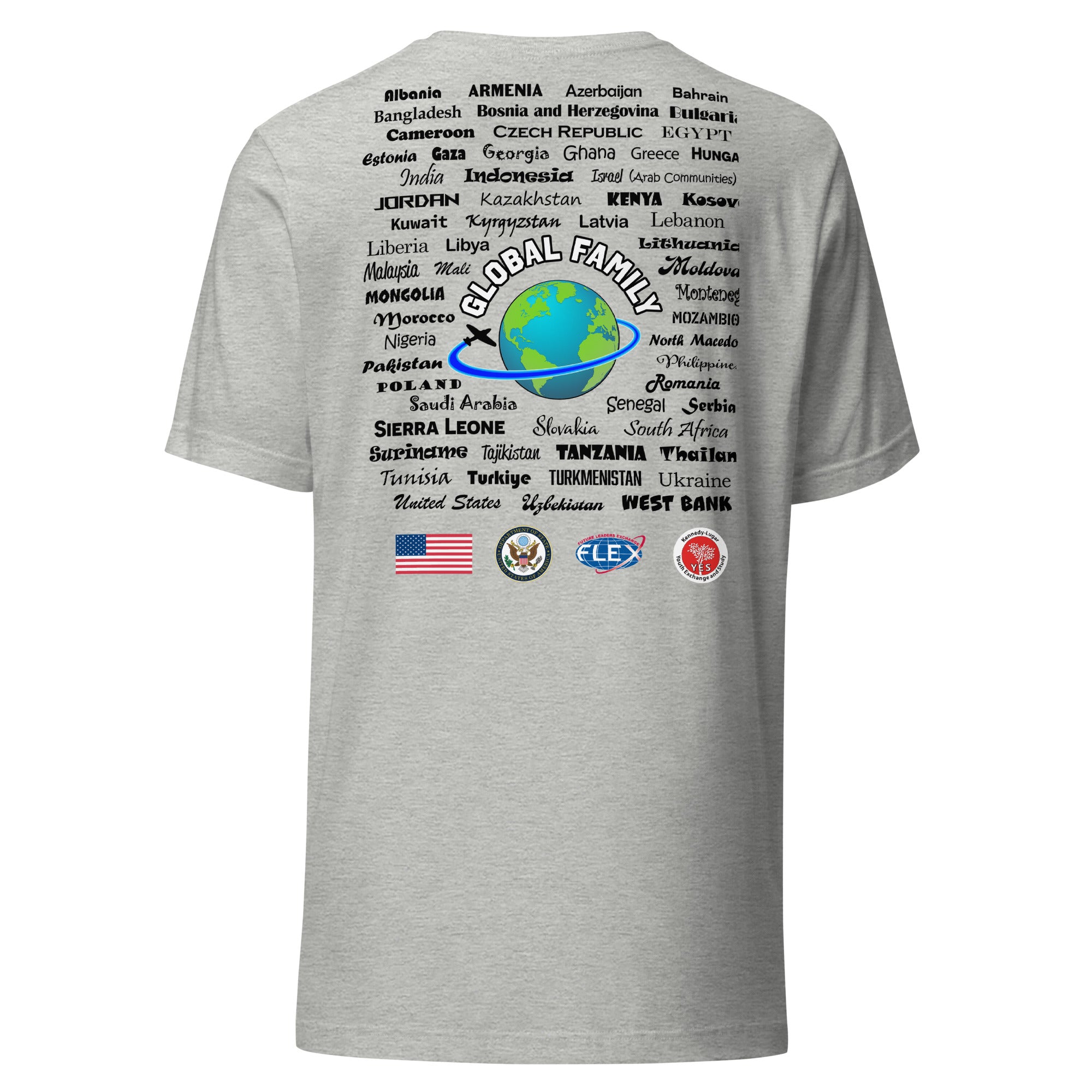 Colorado Countries T-shirt- Black Lettering