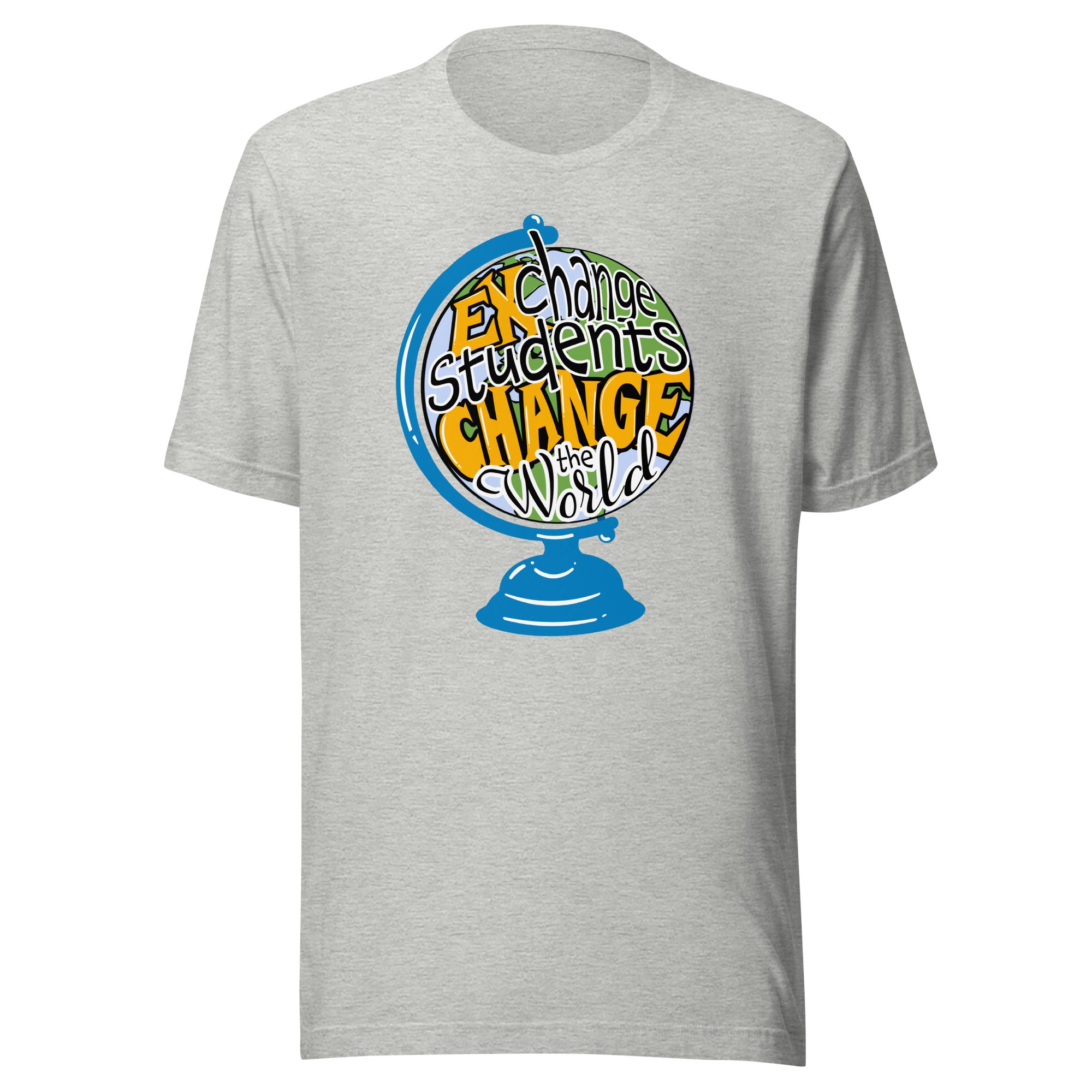 Exchange Students Change the World Countries T-shirt- Black Lettering