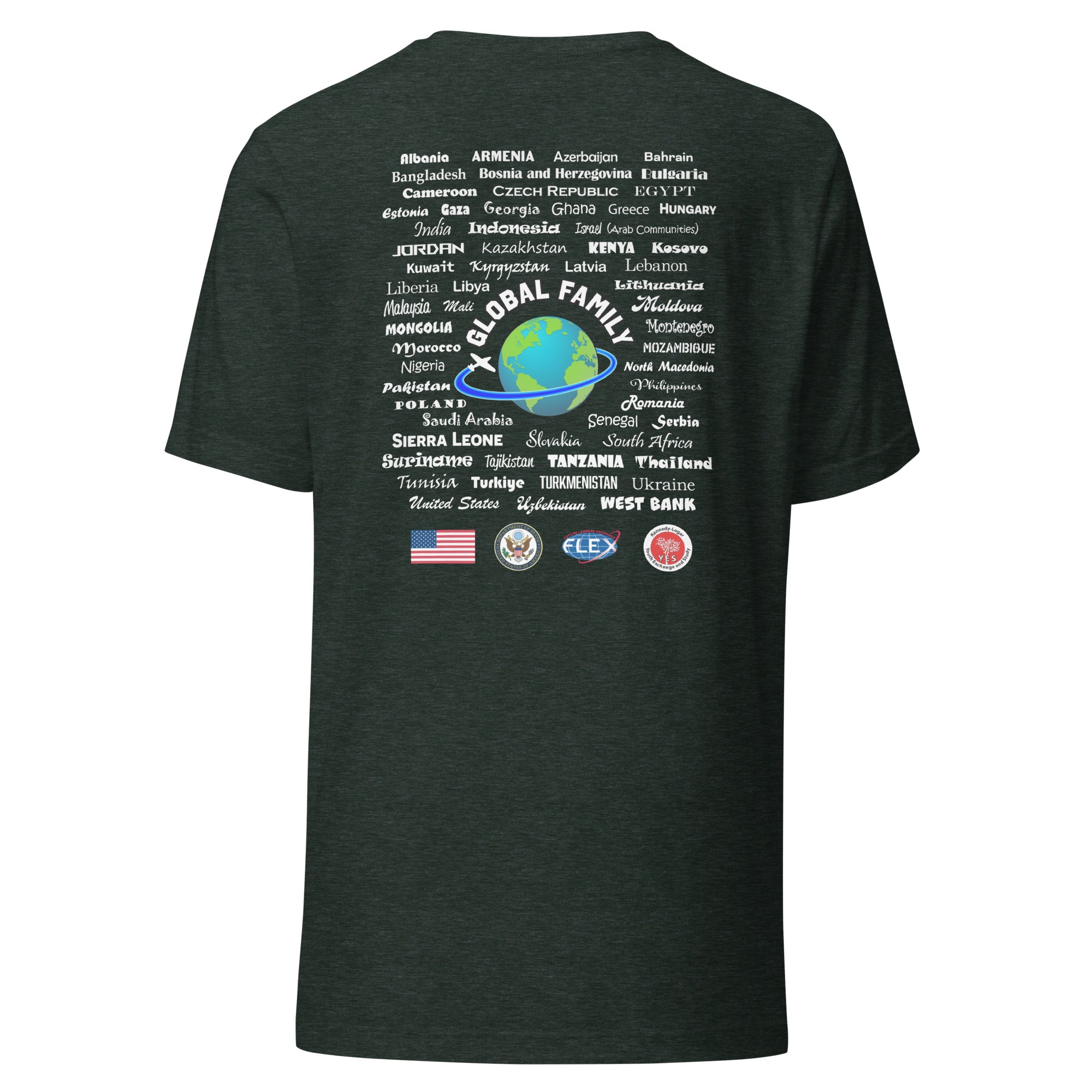 Wisconsin AC + Countries T-shirt - White L:ettering