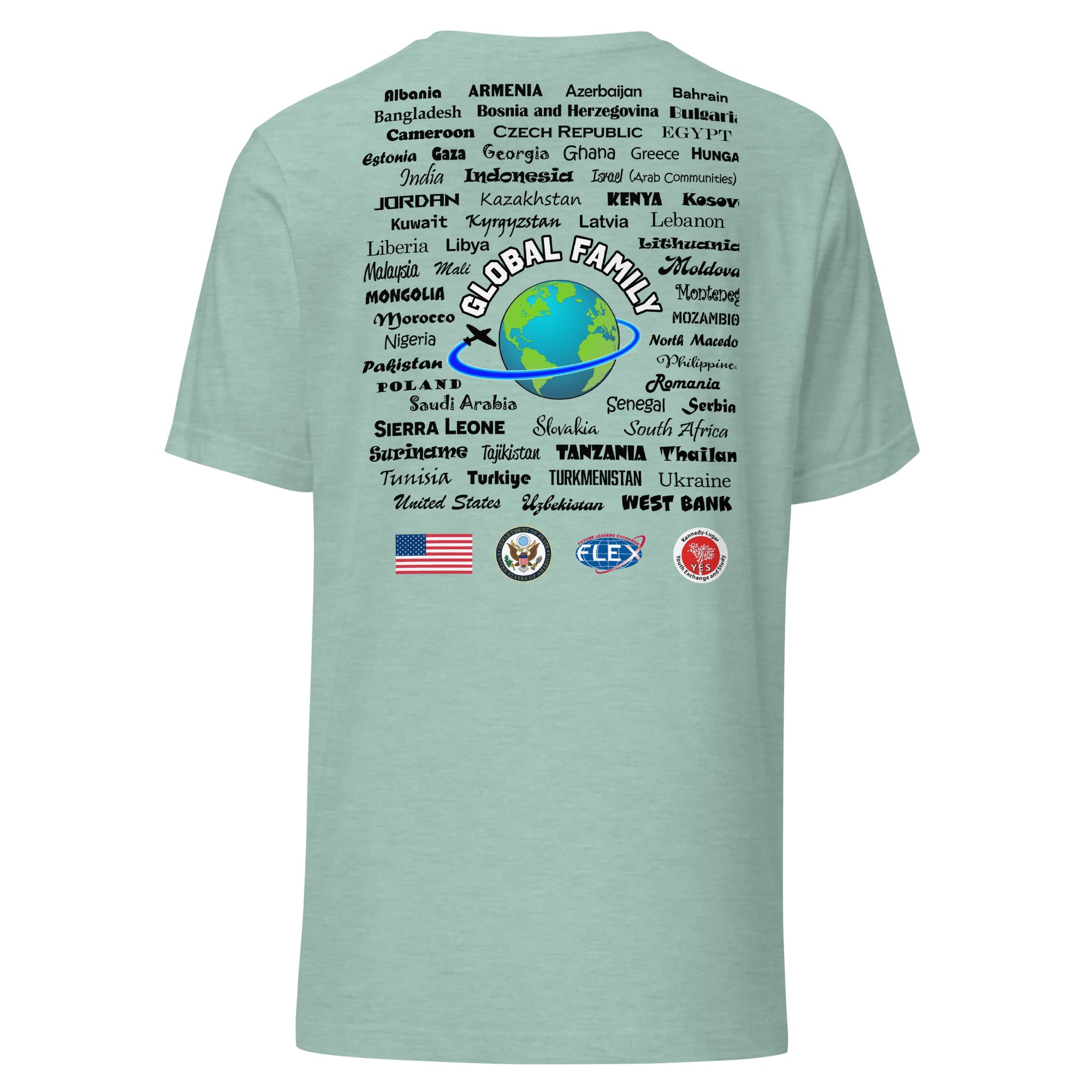 Colorado Countries T-shirt- Black Lettering