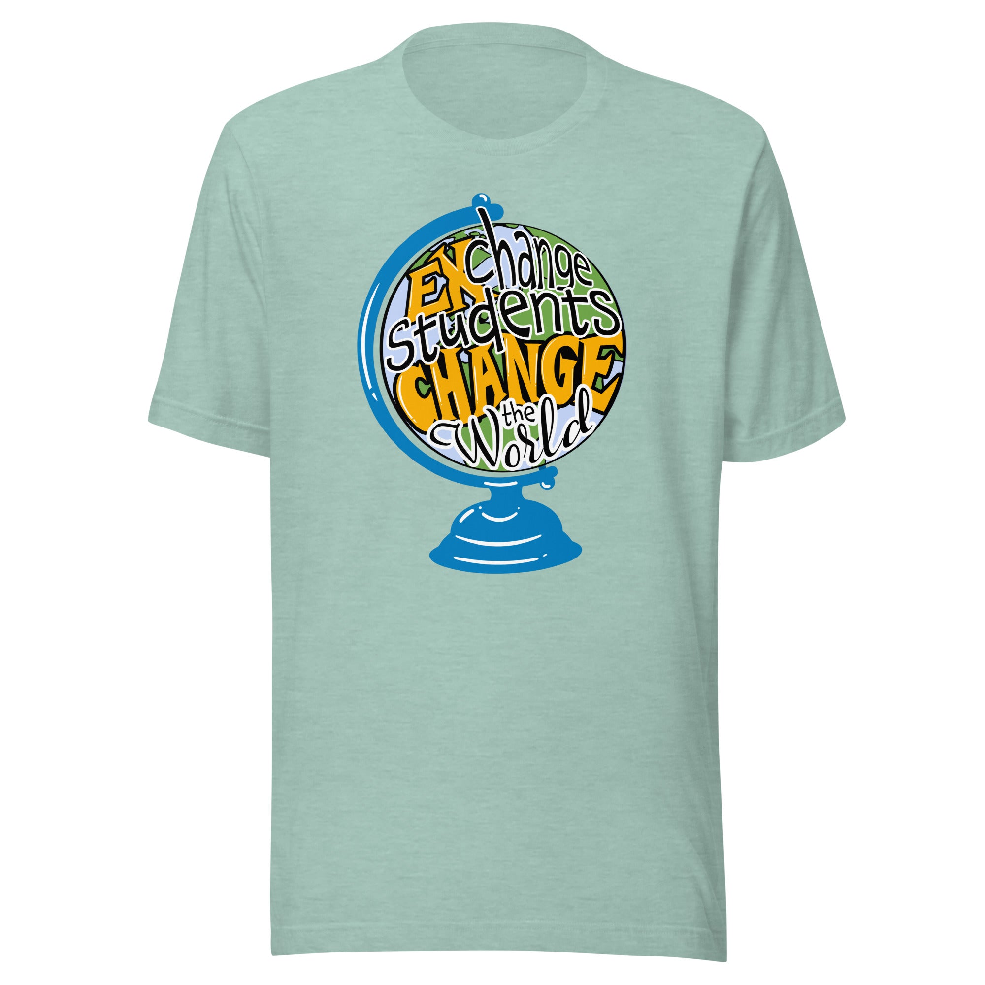 Exchange Students Change the World Countries T-shirt- Black Lettering