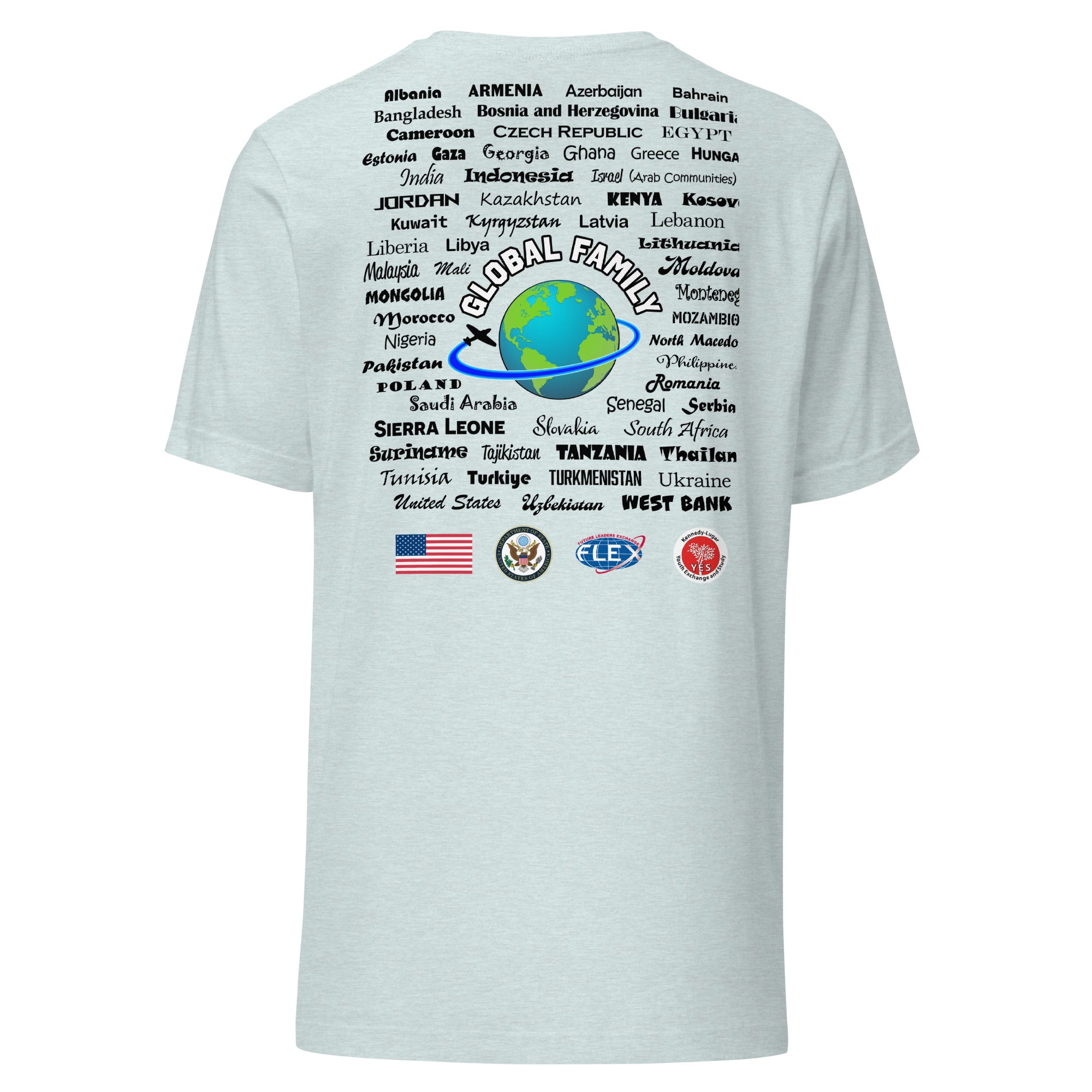 Colorado Countries T-shirt- Black Lettering