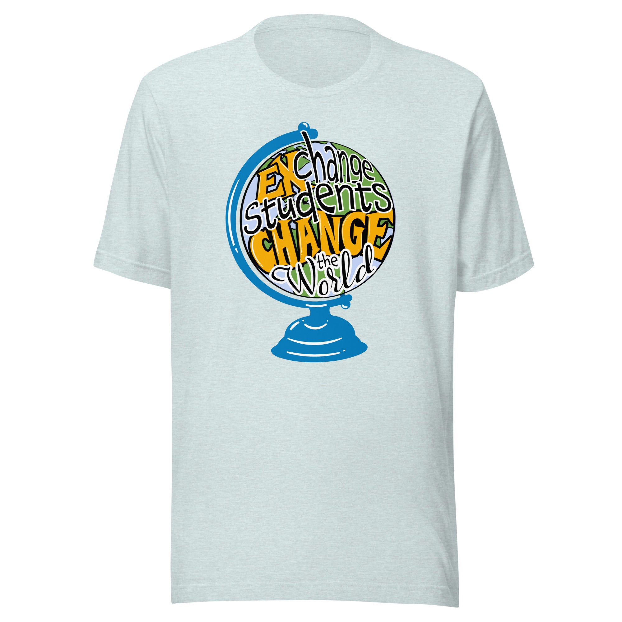 Exchange Students Change the World Countries T-shirt- Black Lettering