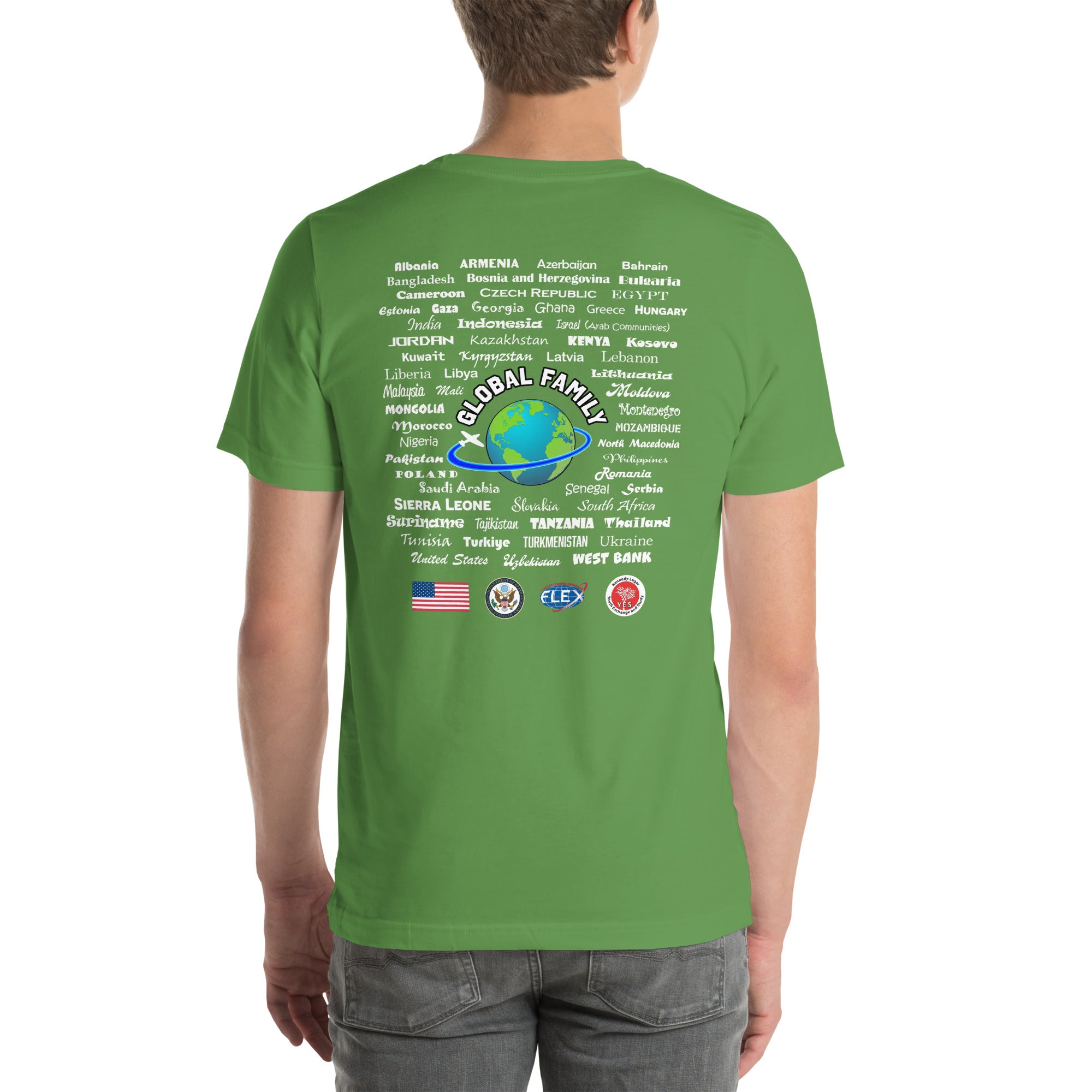 American Councils + Countries T-shirt - White Lettering