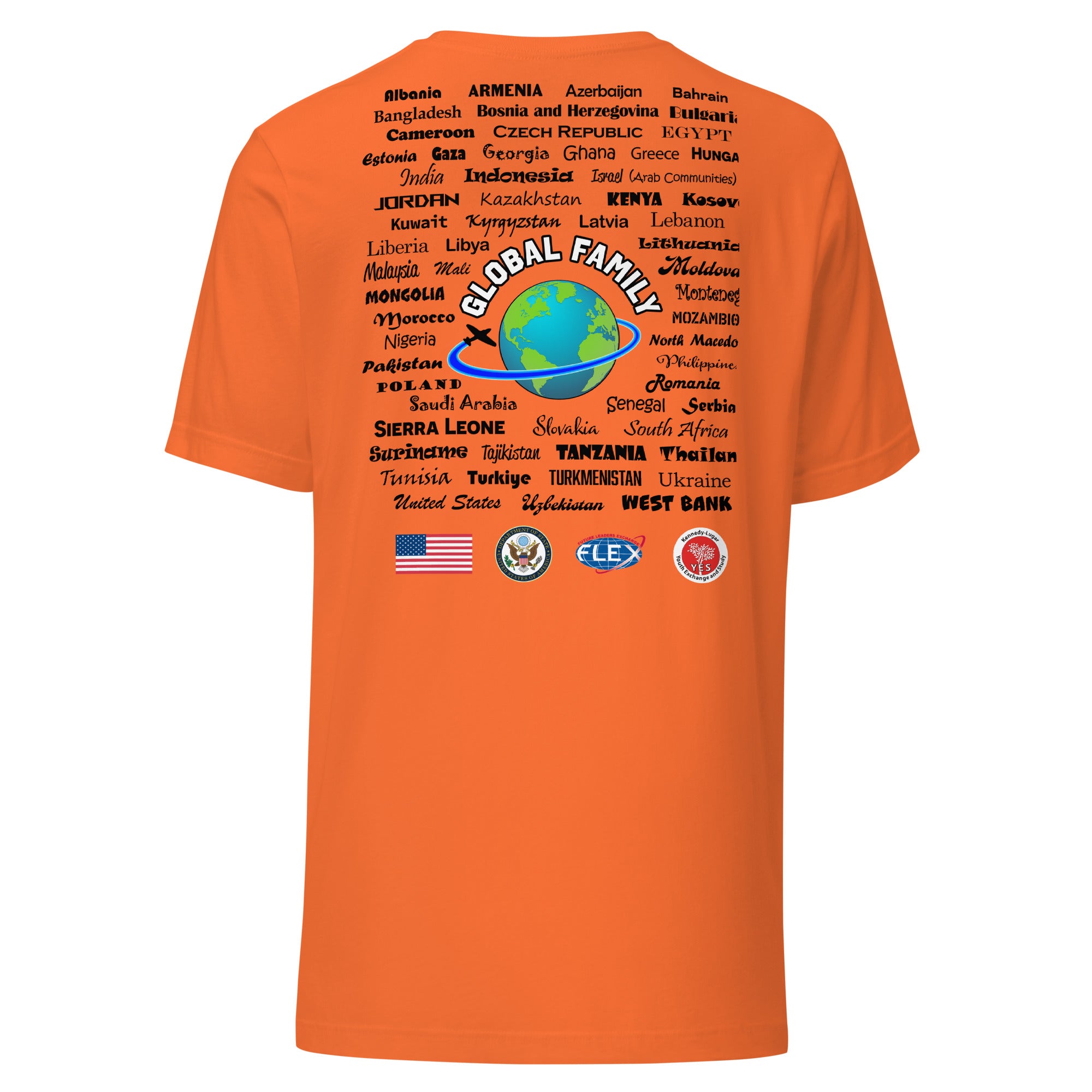 Colorado Countries T-shirt- Black Lettering