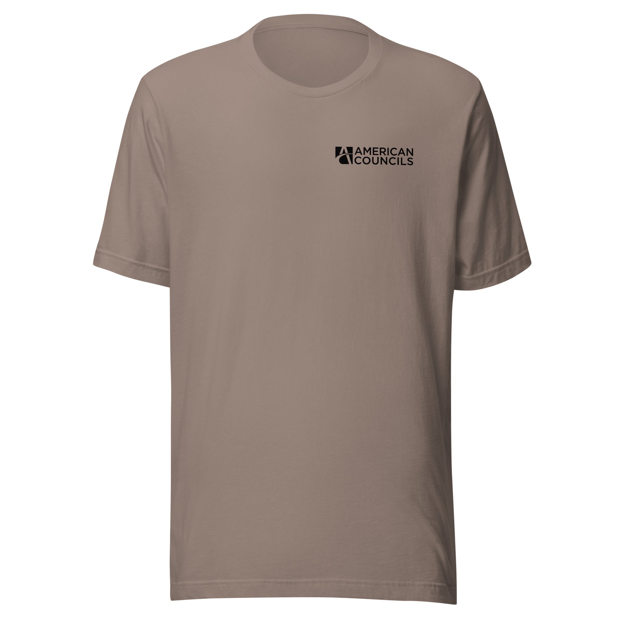 American Councils Countries T-shirt- Black Lettering