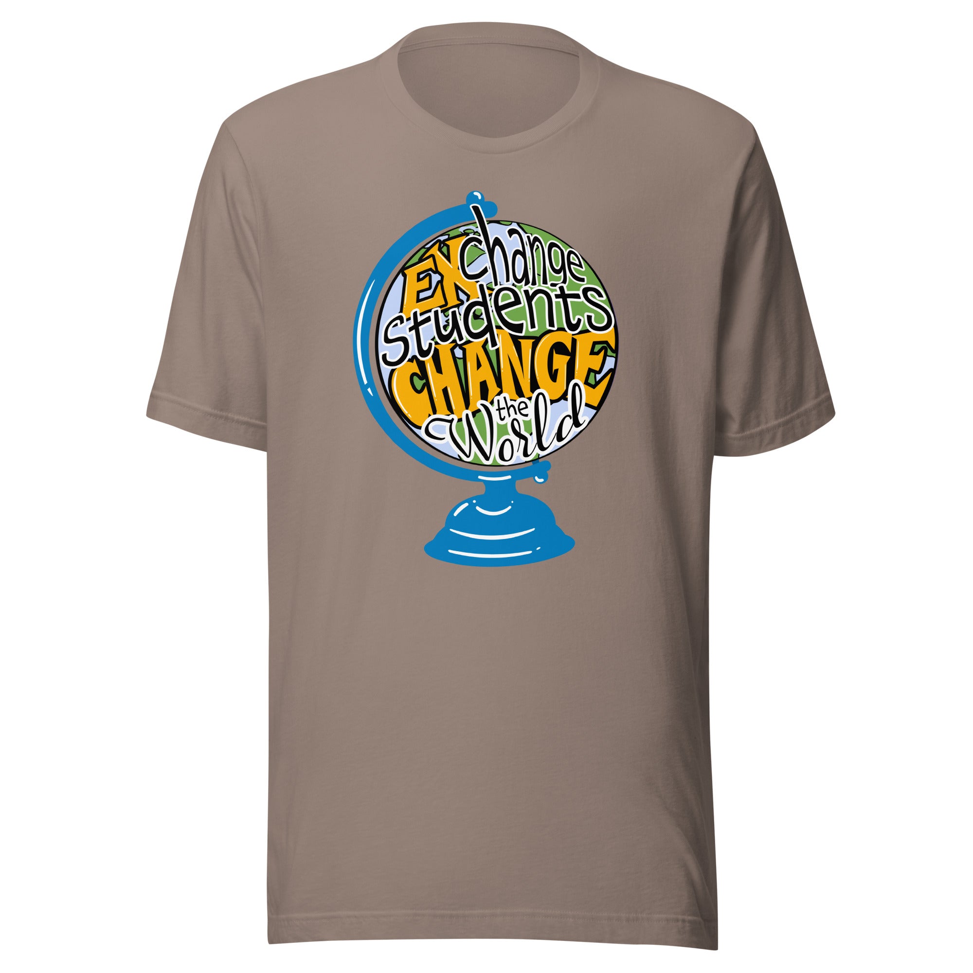 Exchange Students Change the World Countries T-shirt- Black Lettering