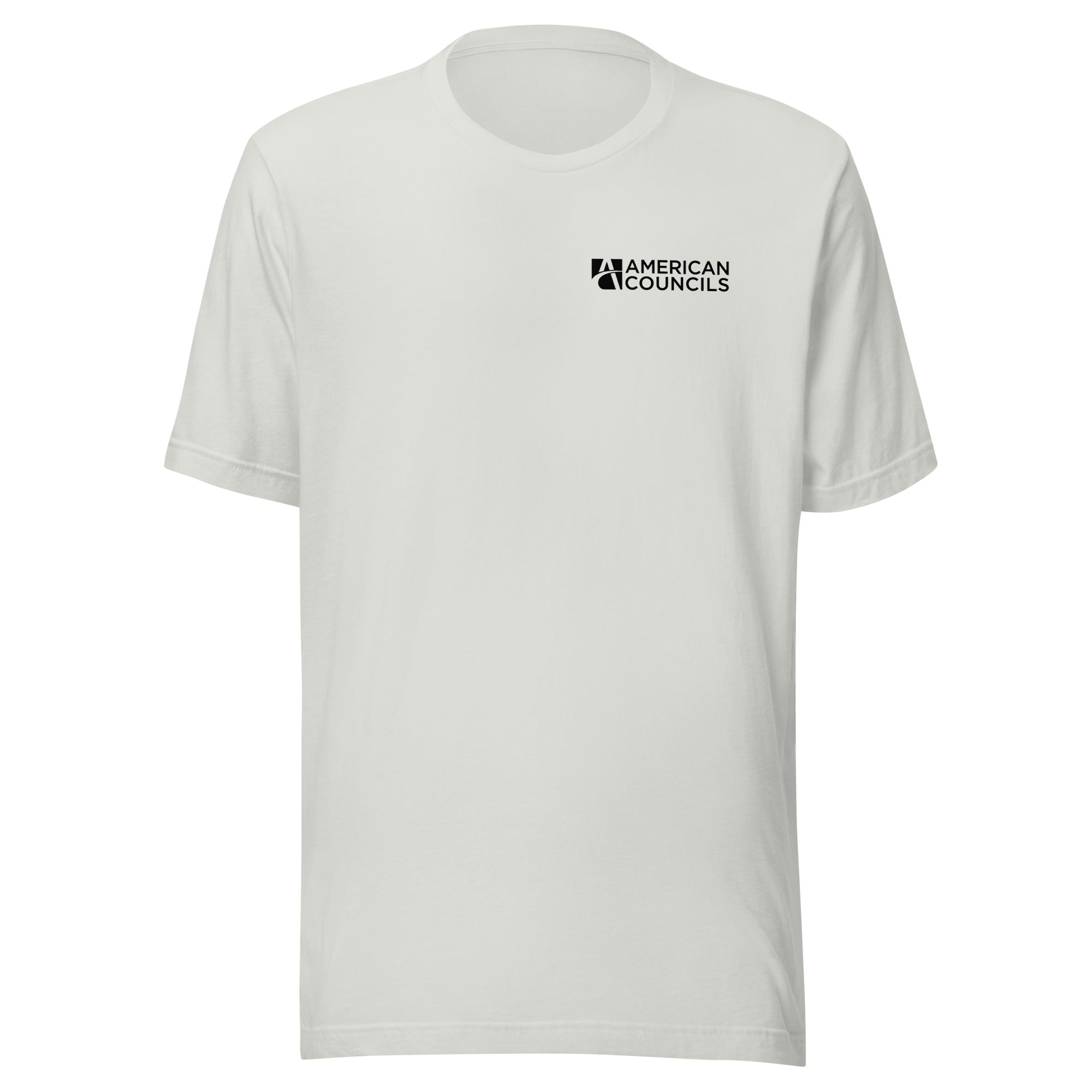 American Councils Countries T-shirt- Black Lettering