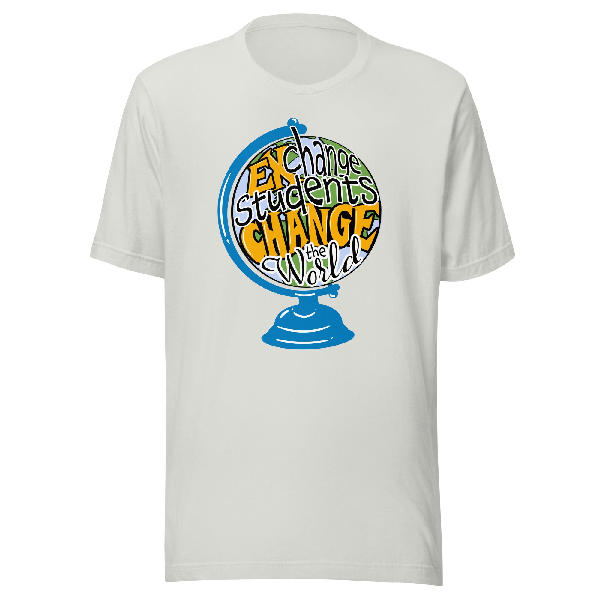 Exchange Students Change the World Countries T-shirt- Black Lettering