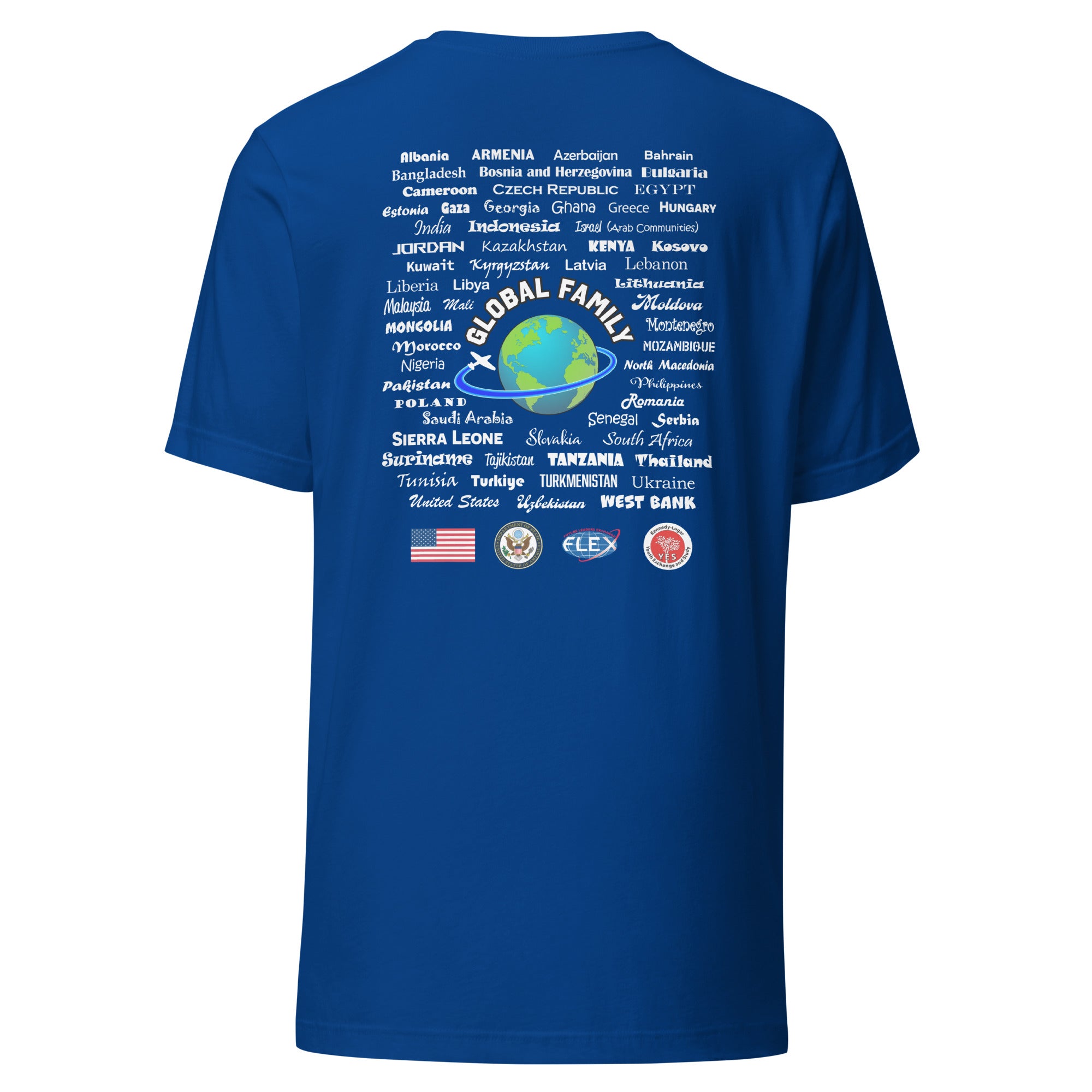 Colorado AC + Countries T-shirt- White Lettering