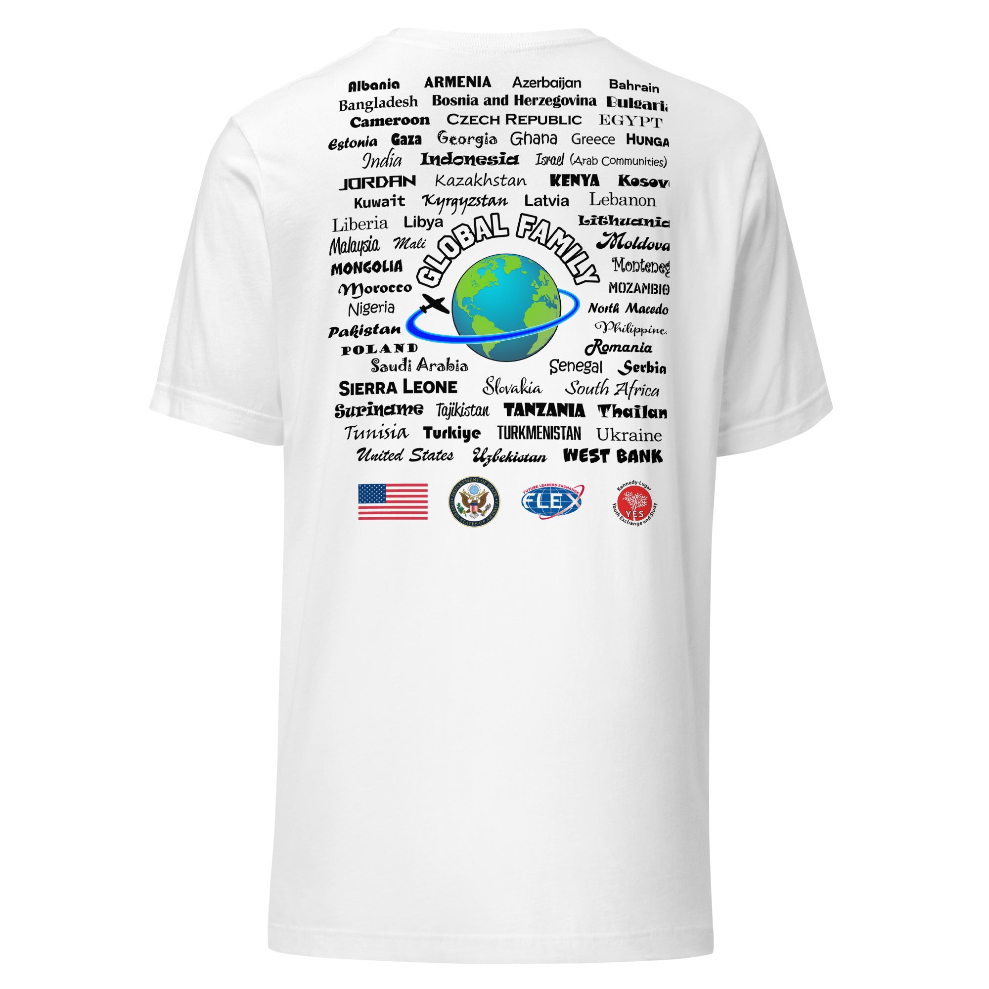 Colorado Countries T-shirt- Black Lettering